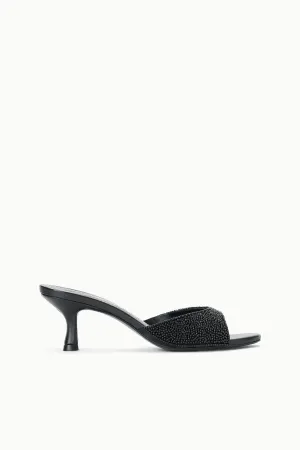 BRIGITTE MULE | BLACK BEADED eye catching