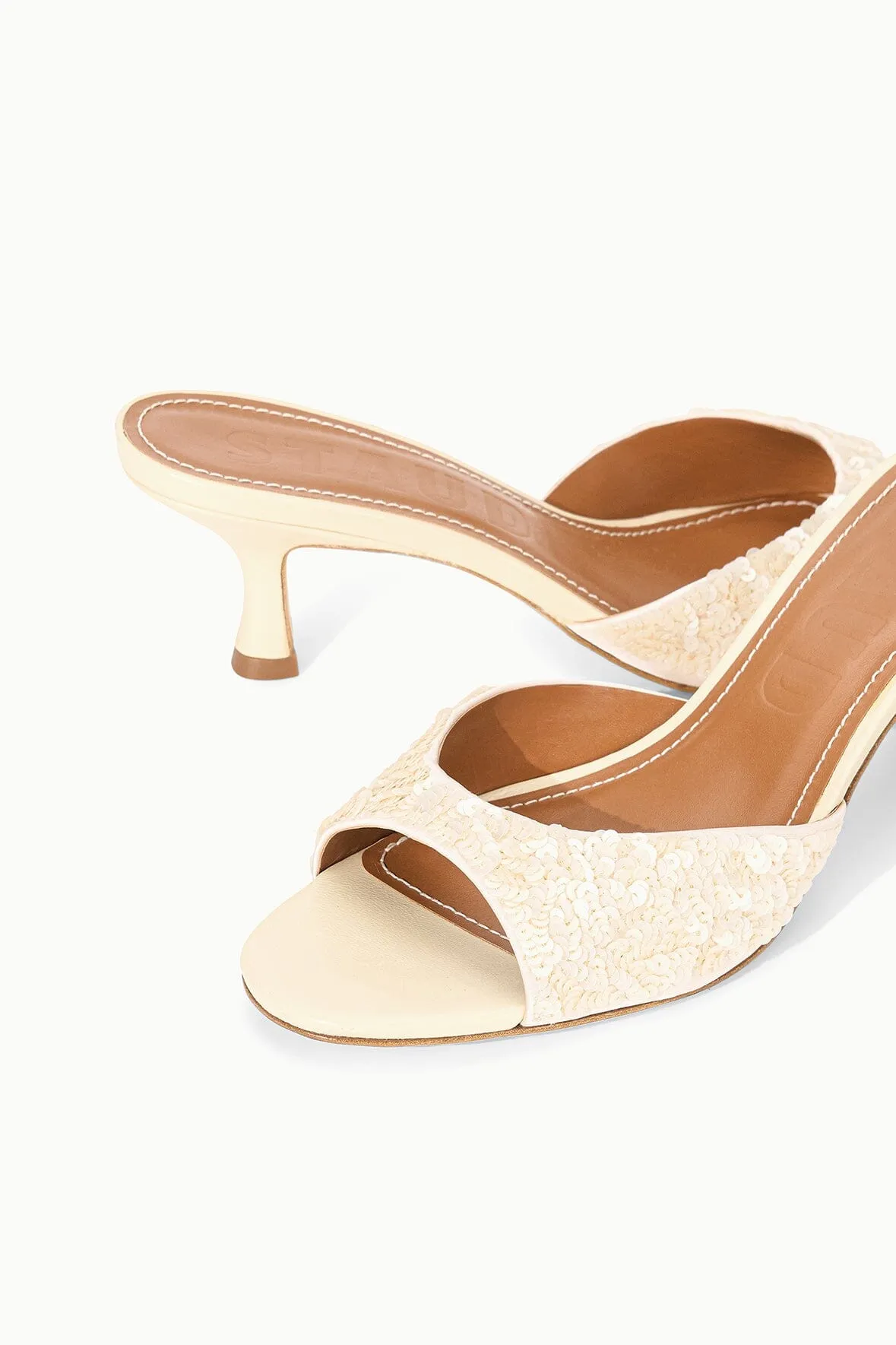 BRIGITTE MULE | CREAM SEQUINS casual stroll