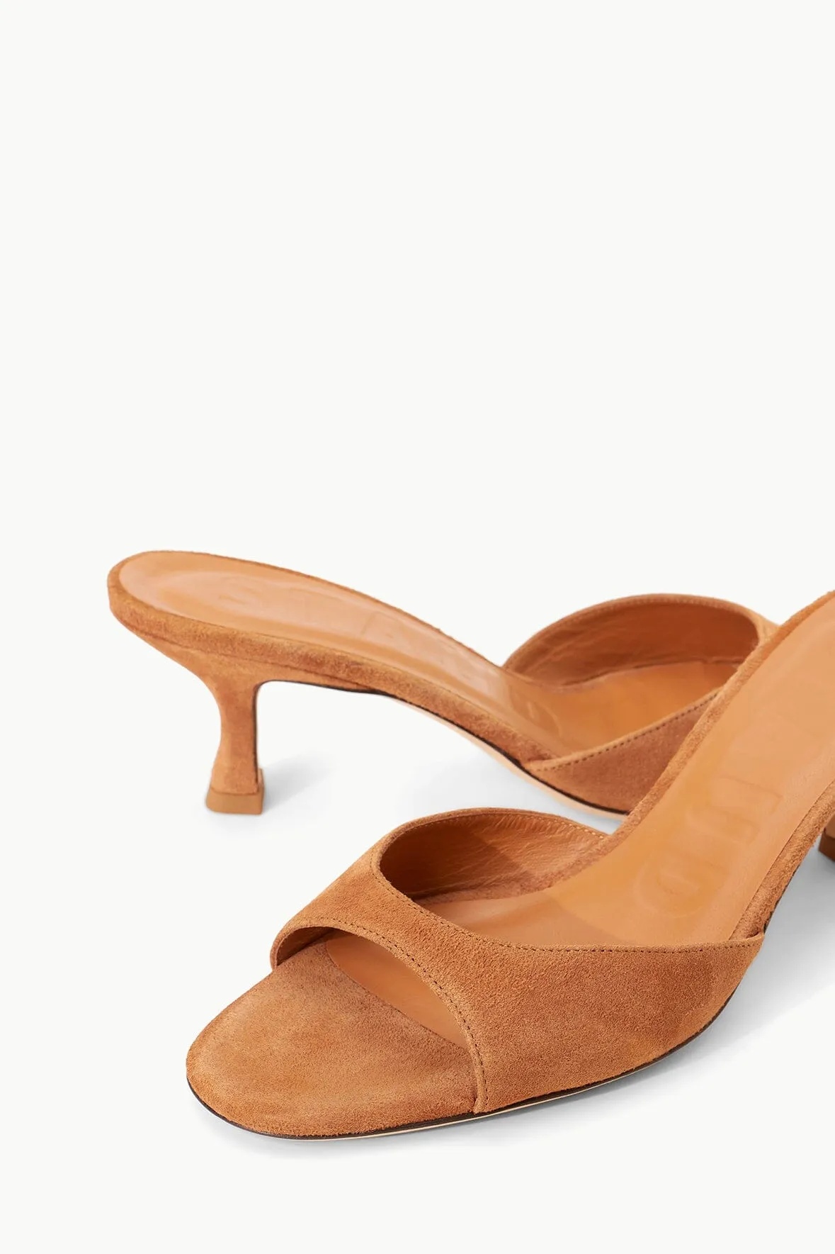 BRIGITTE MULE | TAN SUEDE vibrant color