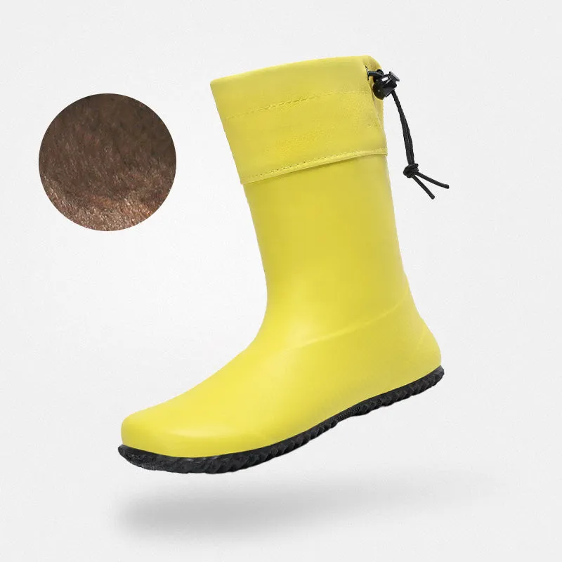 Brisk  - Barefoot Rain Boots muddy trip