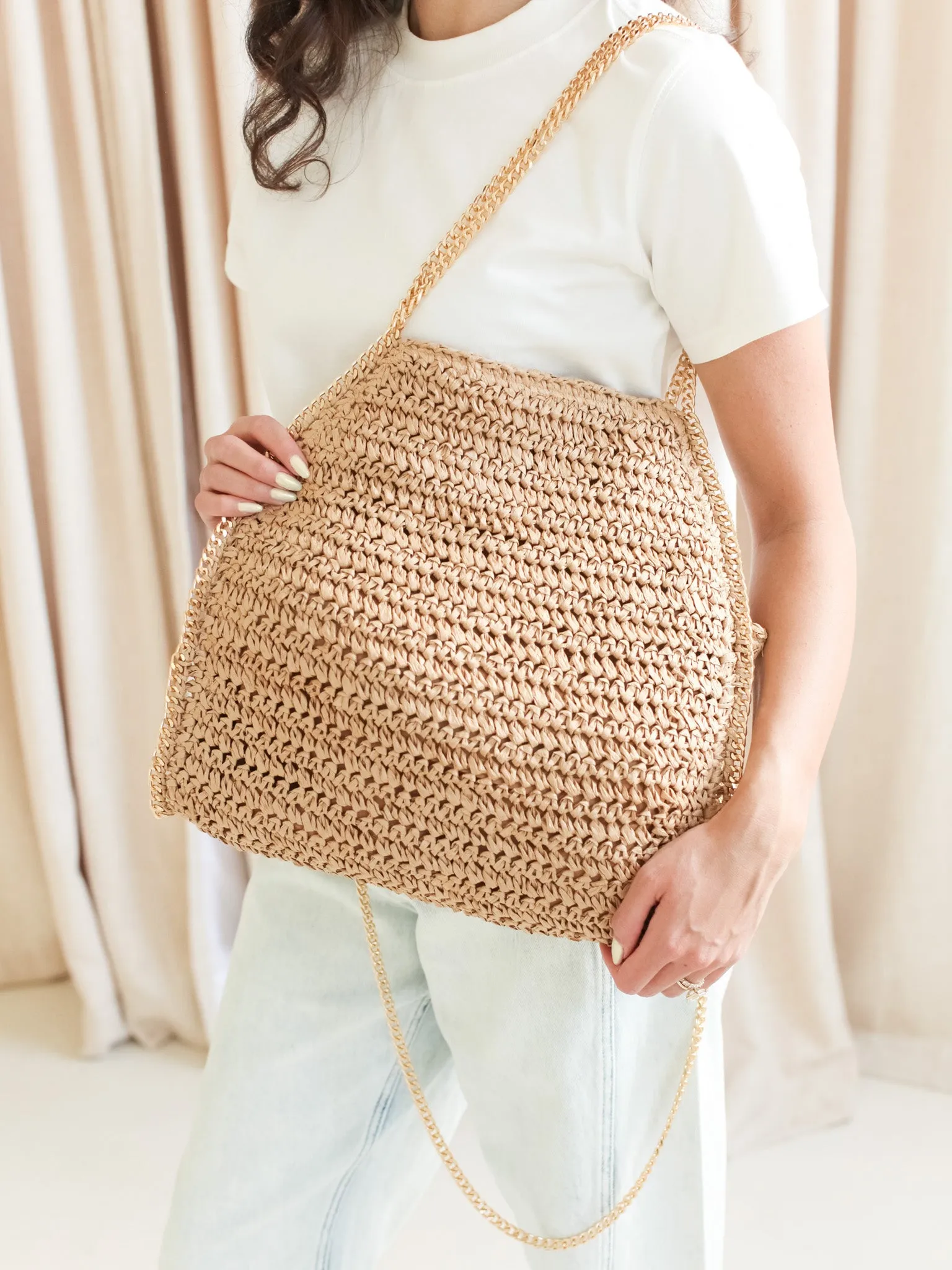 Brooke Brown Woven Bag style win