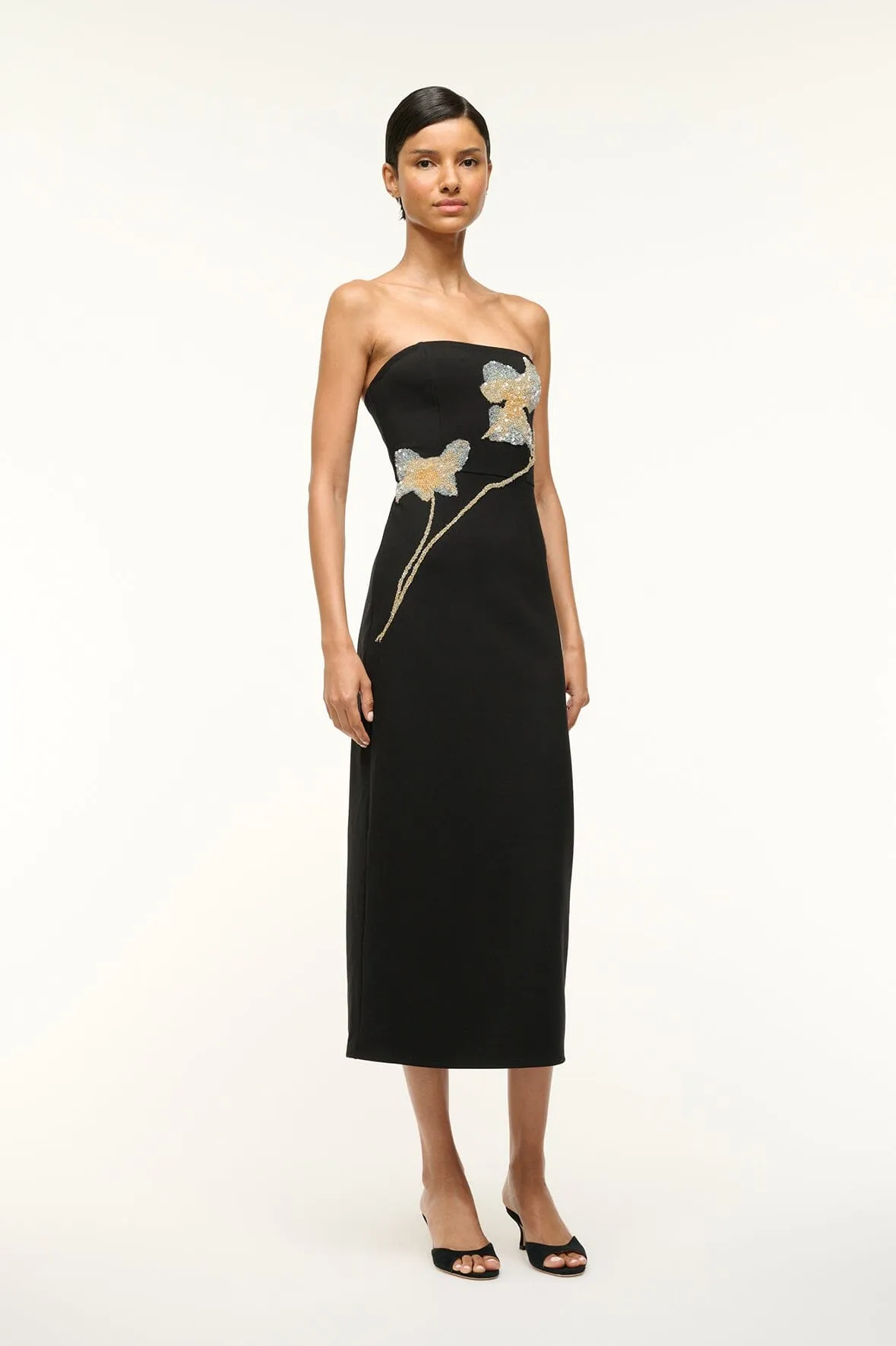 BROOKE DRESS | BOTANICAL SHADOWS shine mode