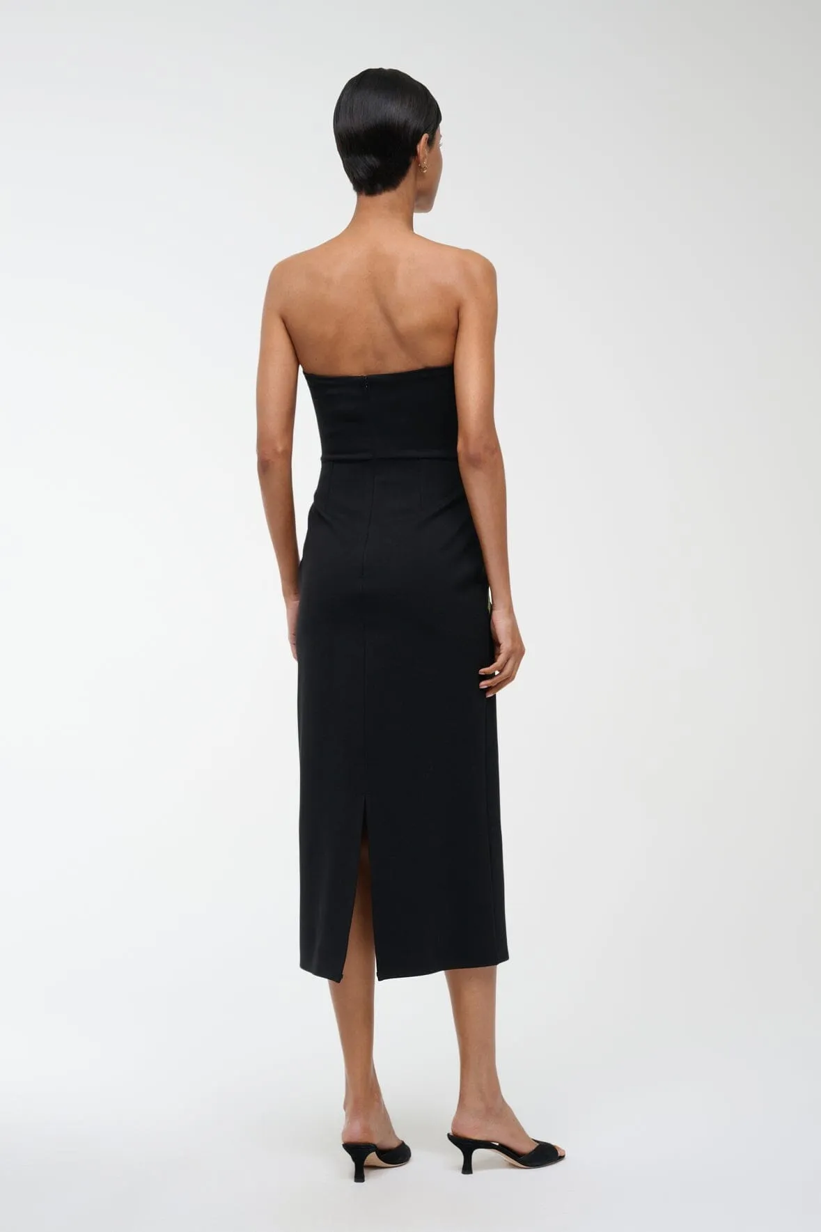BROOKE DRESS | DAHLIA DAYDREAM BLACK soft harmony