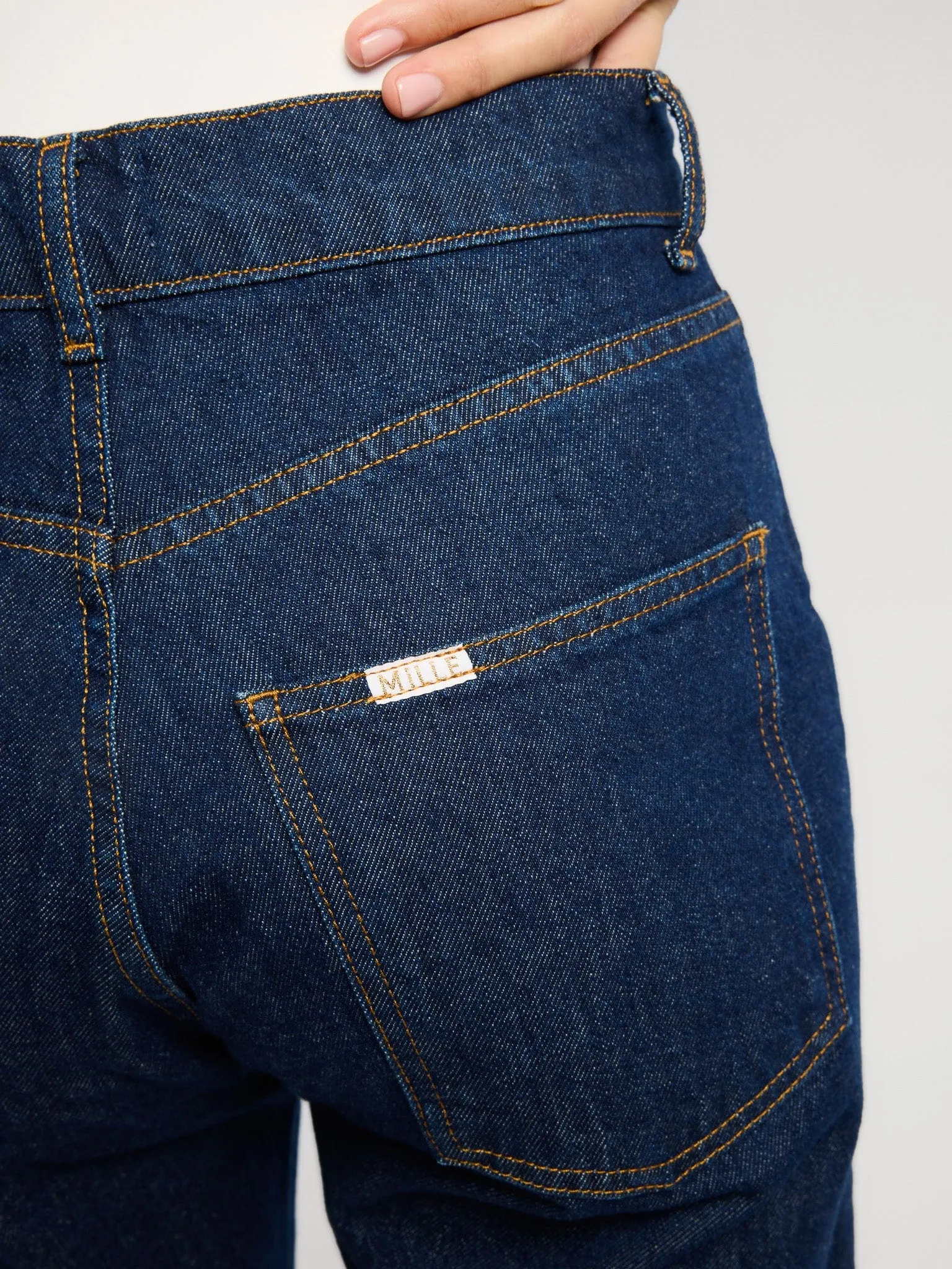 Brooke Mid Rise Slim Fit Jean in Dark Rinse eco conscious