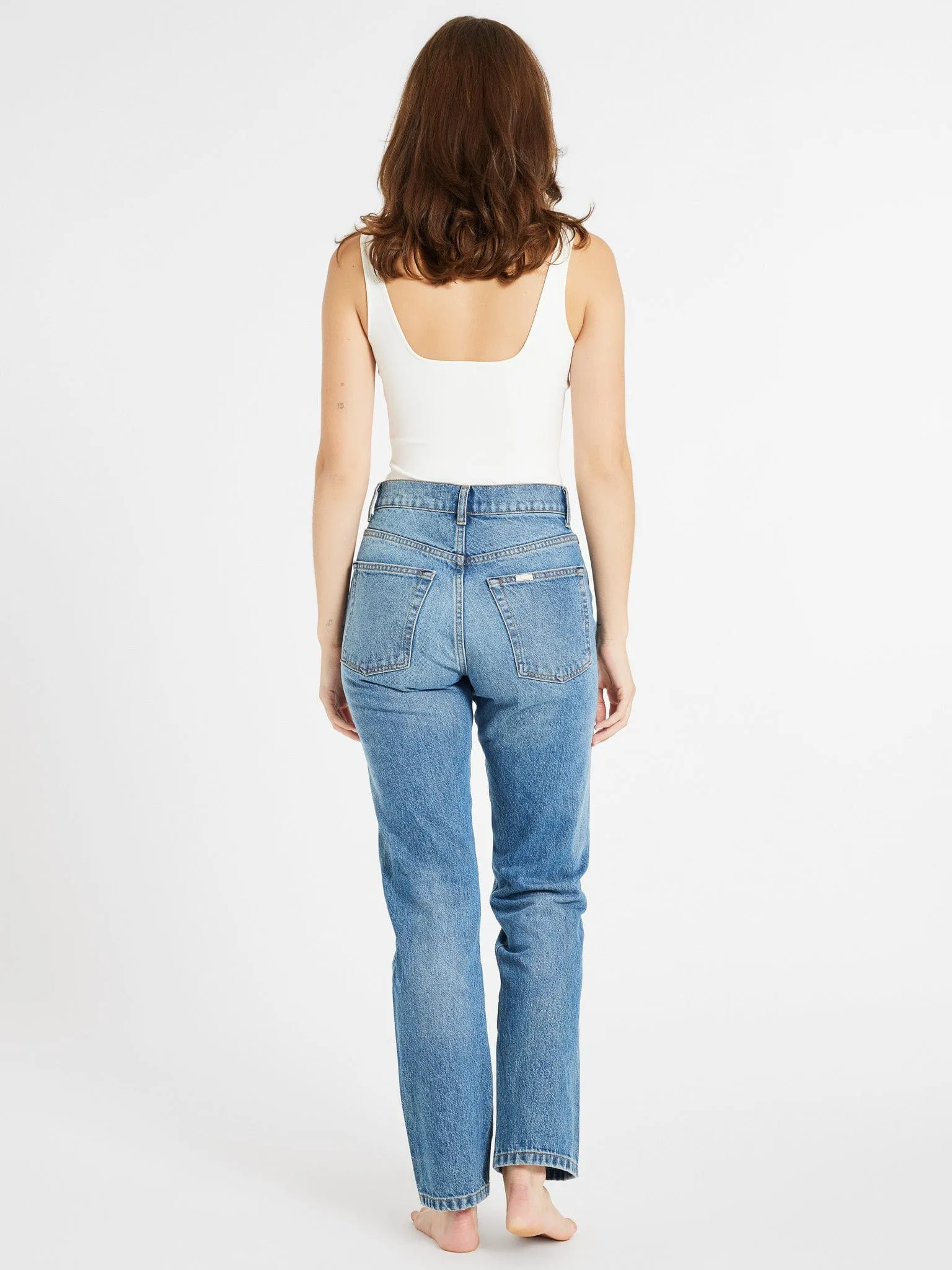 Brooke Mid Rise Slim Fit Jean in Montecito classic appeal