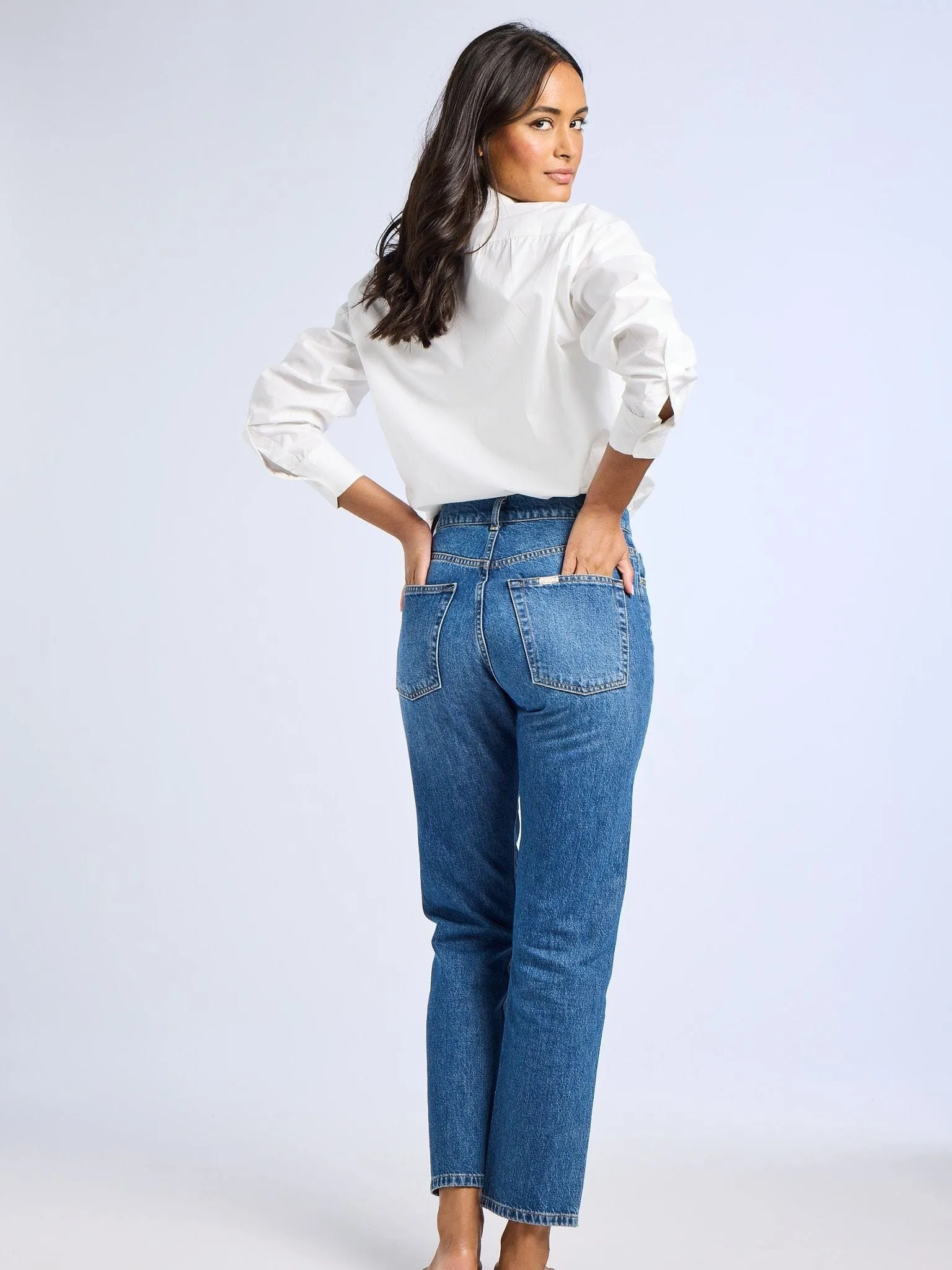Brooke Mid Rise Slim Fit Jean in Topanga formal occasion