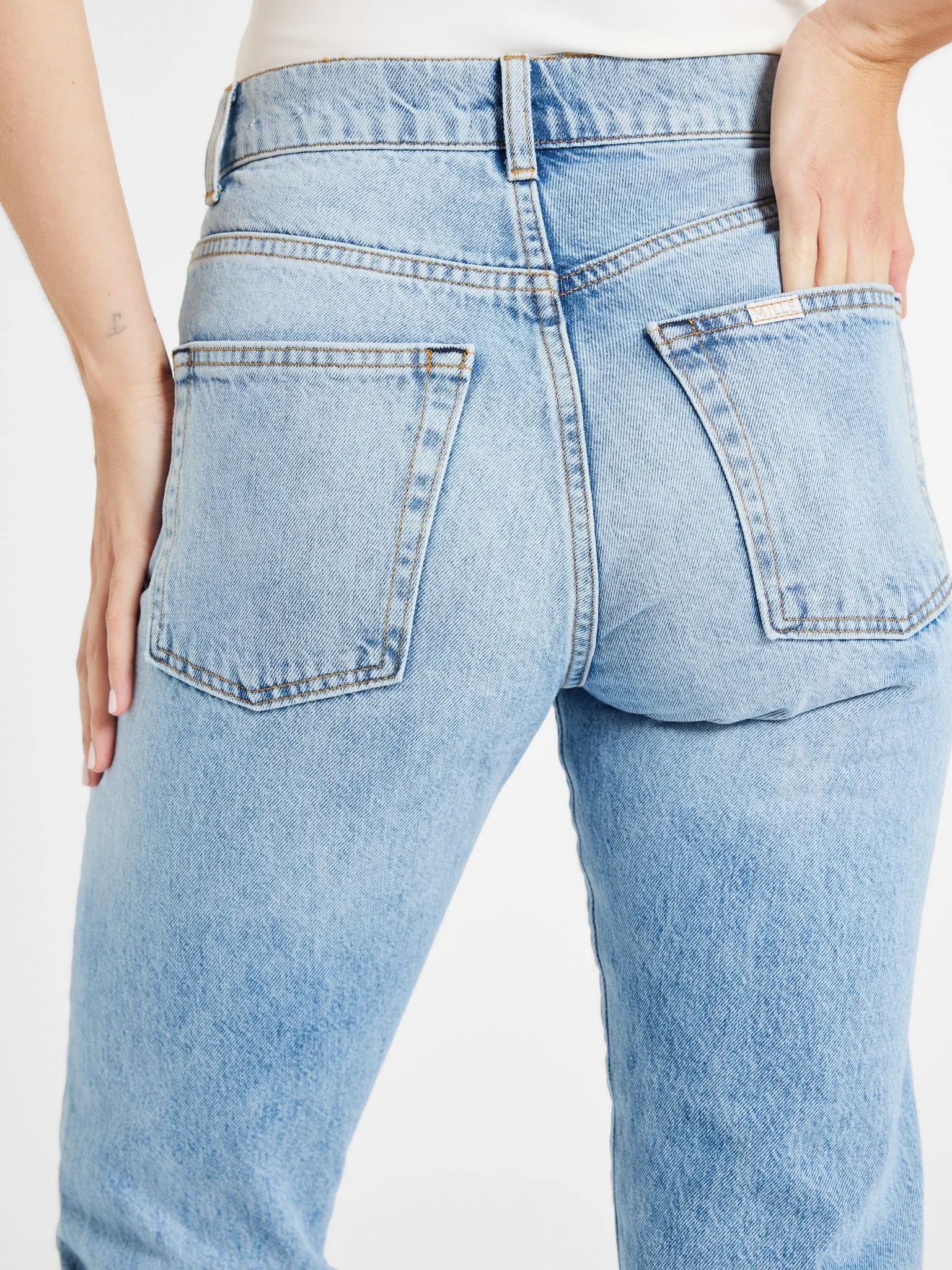Brooke Mid Rise Slim Fit Jean in Venice wrinkle free