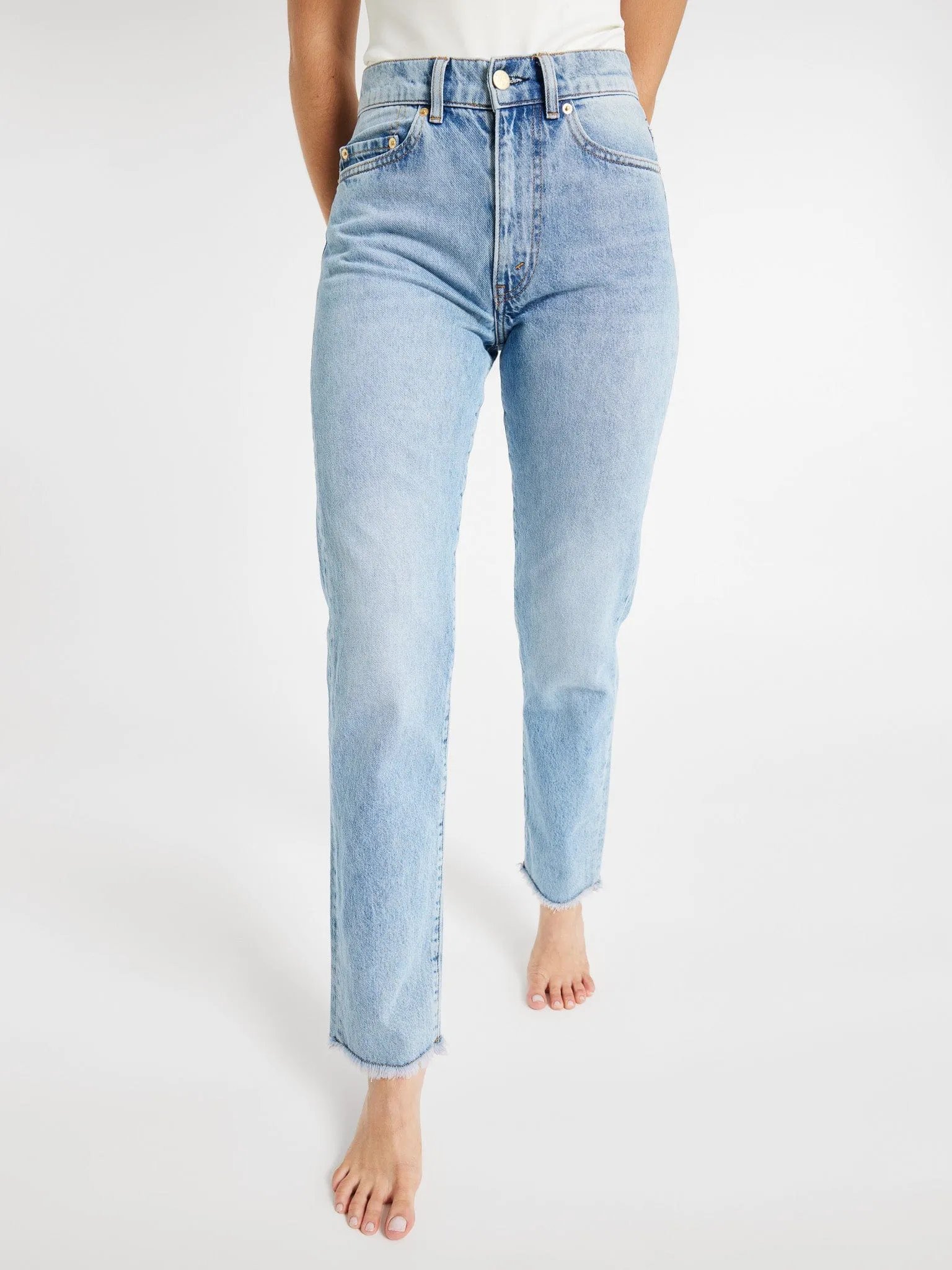 Brooke Mid Rise Slim Fit Jean in Venice wrinkle resistant