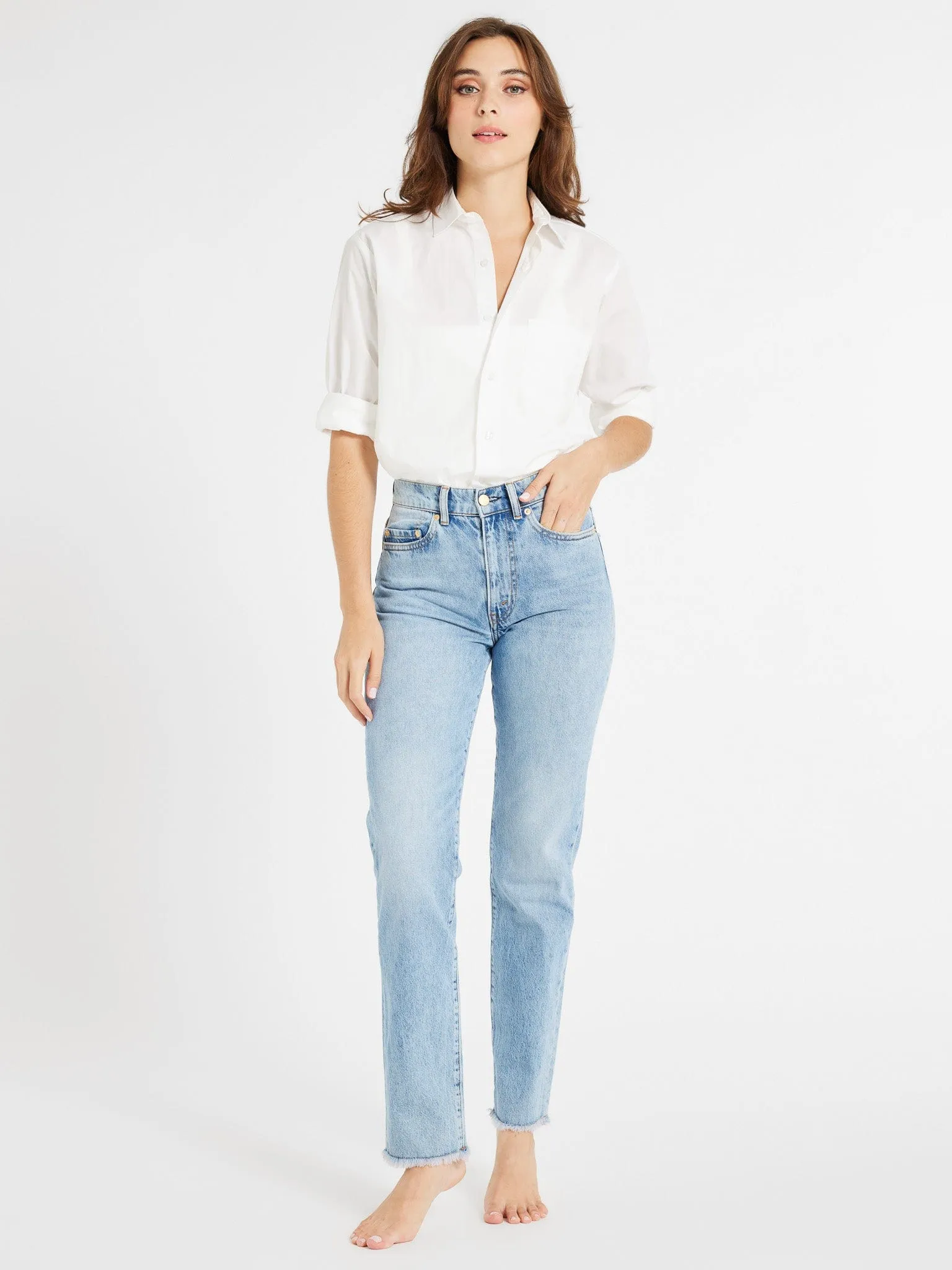 Brooke Mid Rise Slim Fit Jean in Venice modern elegance