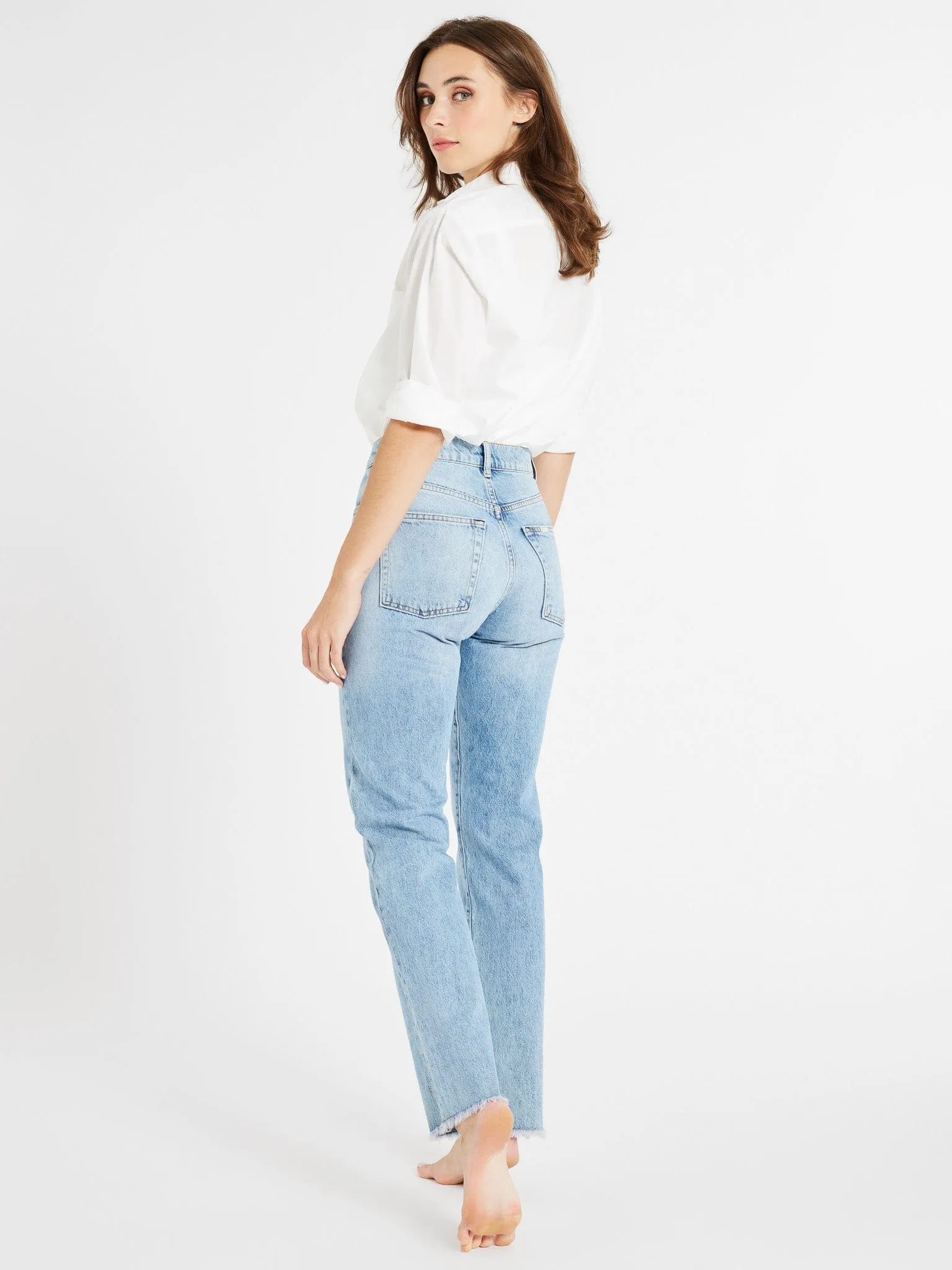Brooke Mid Rise Slim Fit Jean in Venice high tech fabric