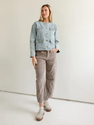 Brynn Corduroy Pant- Mink sport style