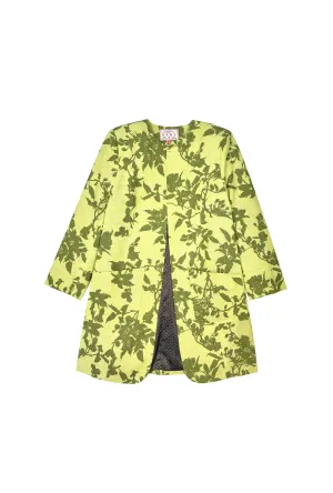Buru x Jaimie Dewberry Walking Coat - Green Linen everyday ease