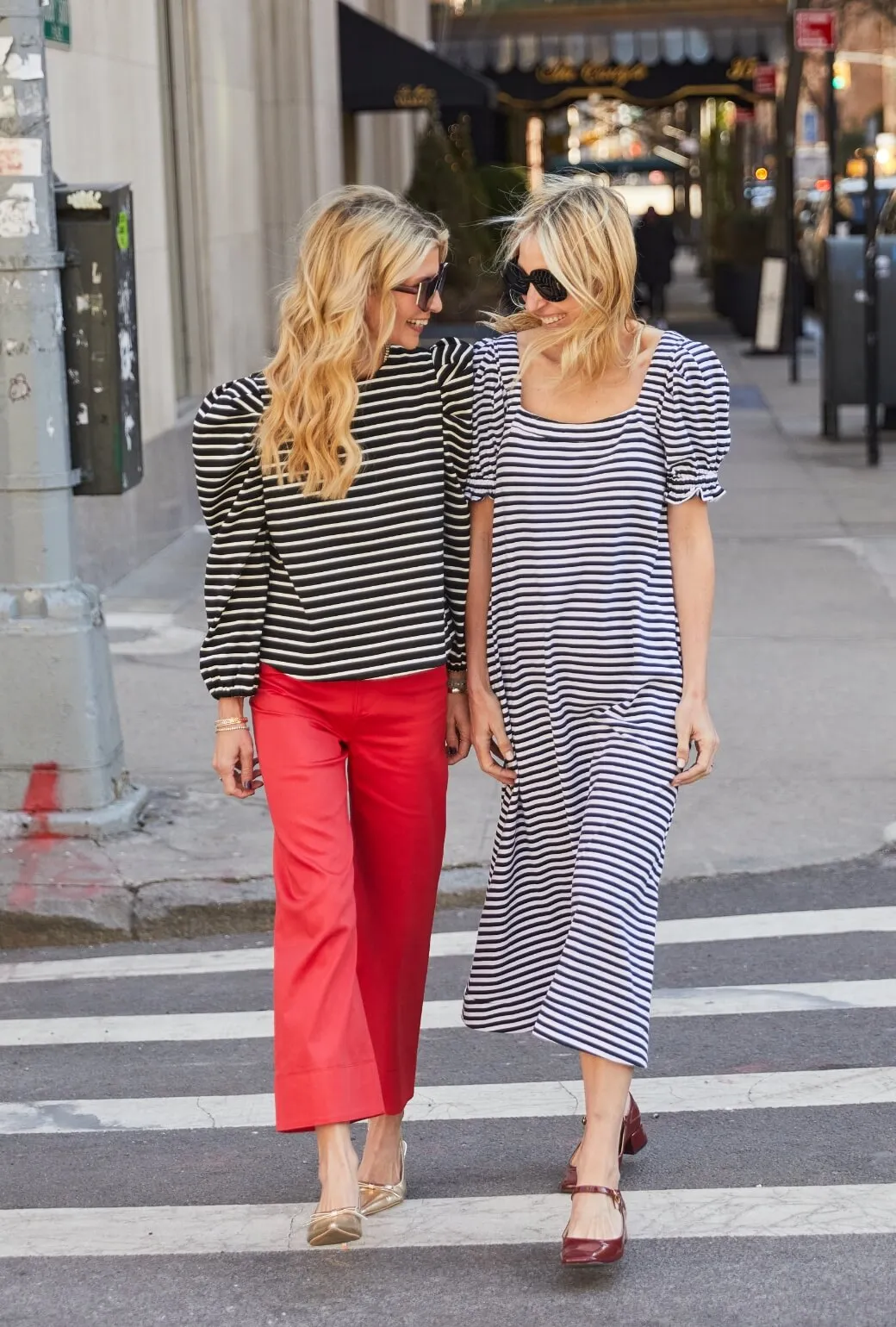 Buru x Kristin Kennedy Hampton Dress - Navy & White Stripe Knit warm weather