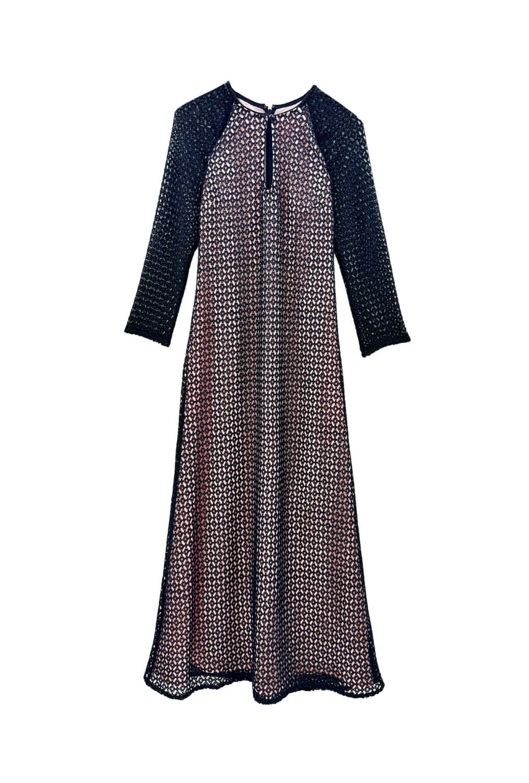 Buru x Kristin Kennedy Keyhole Astor Dress - Black Lace natural ease