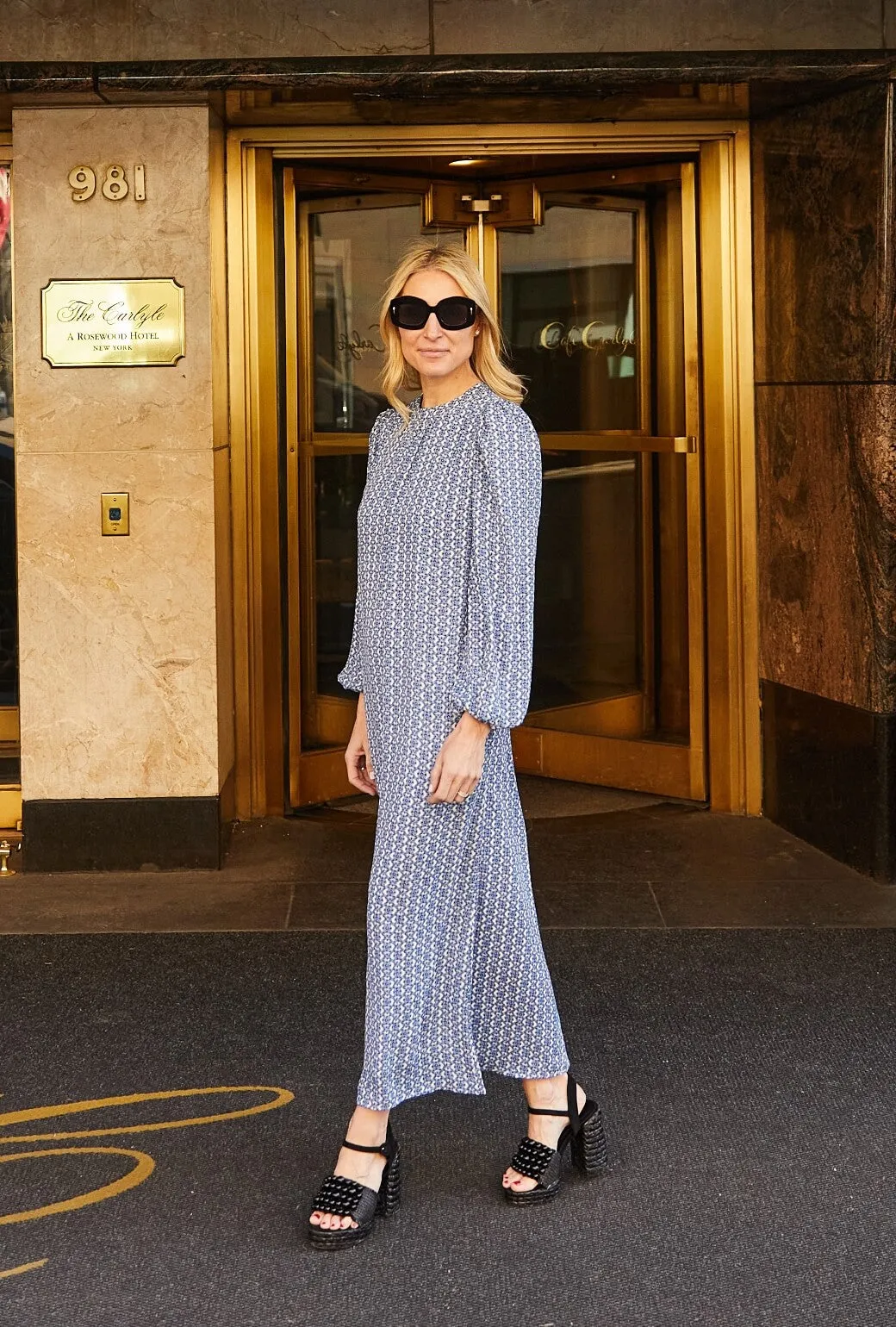 Buru x Kristin Kennedy The Kristin Dress - Blue Lattice everyday ease