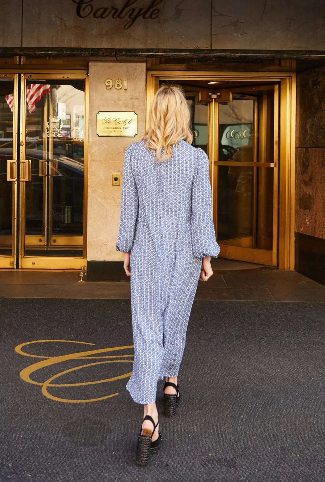 Buru x Kristin Kennedy The Kristin Dress - Blue Lattice soft harmony