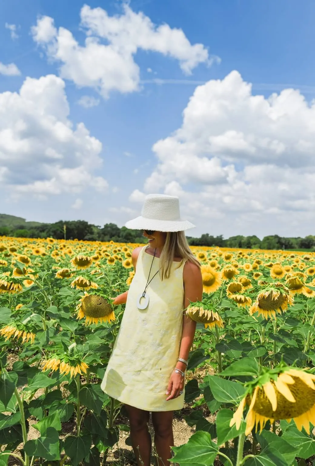 Buru x Megan Stokes The Megan MINI Dress - Yellow Linen Embroidery feminine glow
