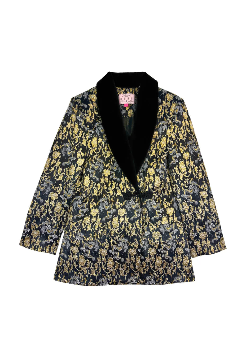 BURU x Pappy & Co. - The Smoking Jacket - Dragon Brocade weekend look