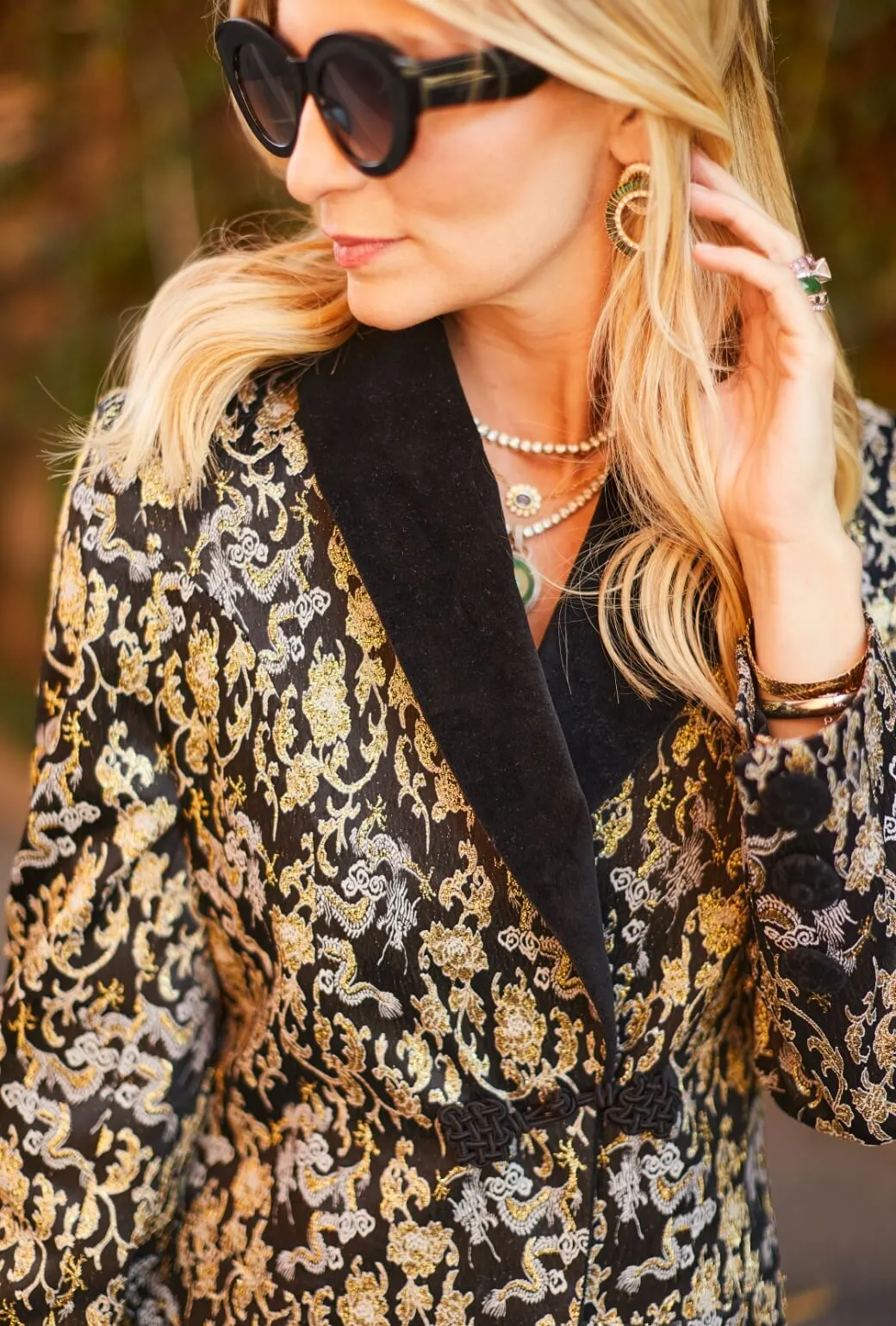 BURU x Pappy & Co. - The Smoking Jacket - Dragon Brocade timeless choice