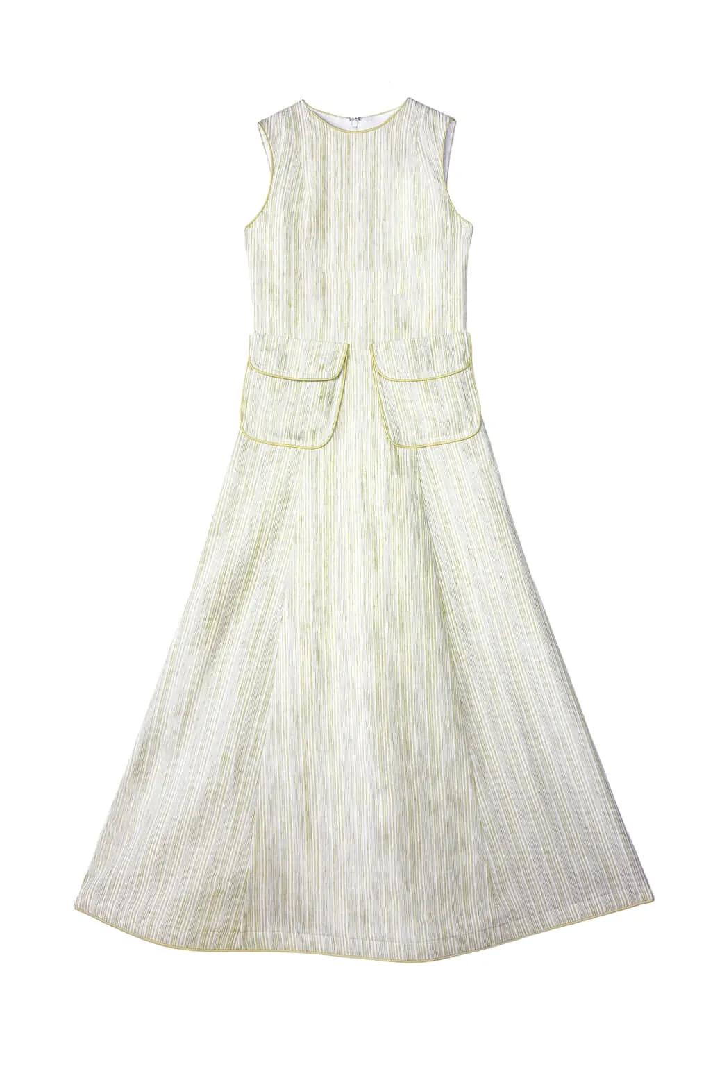 Buru x PBL Kelly Gown MIDI - Linen Stripe trendy wear