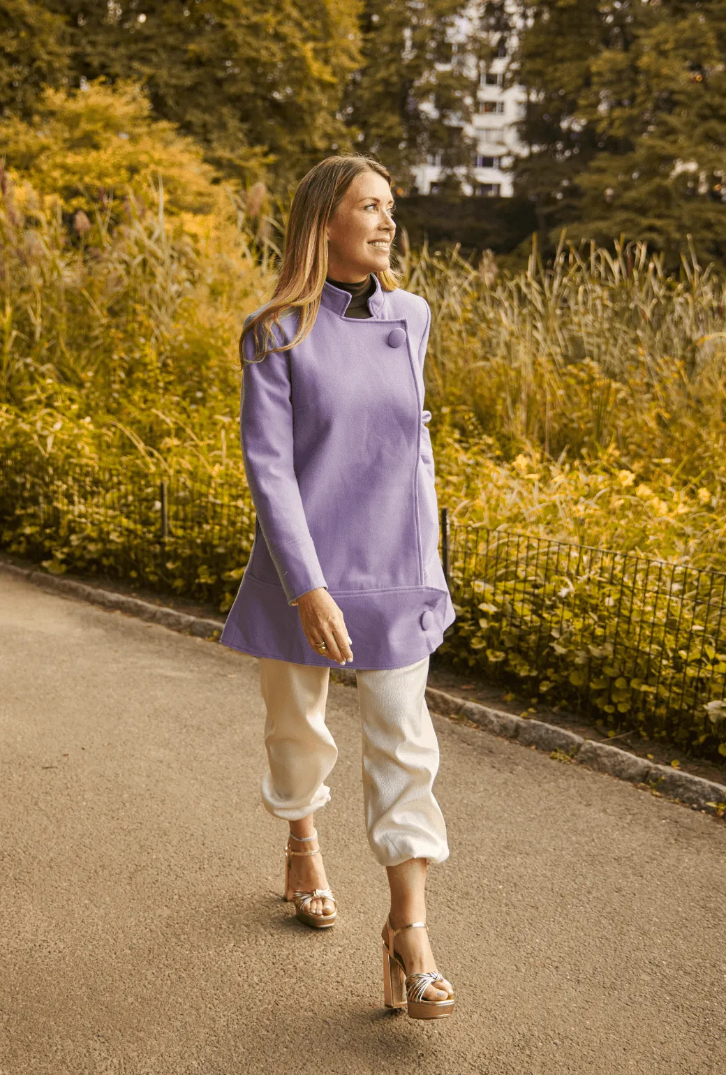 Buru x Tori Mellott Mod Coat - Brushed Lilac dry weather