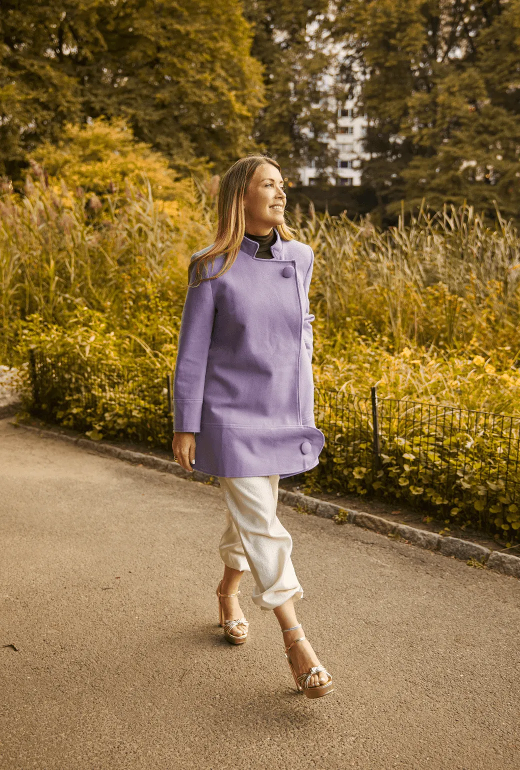 Buru x Tori Mellott Mod Coat - Brushed Lilac weekend look