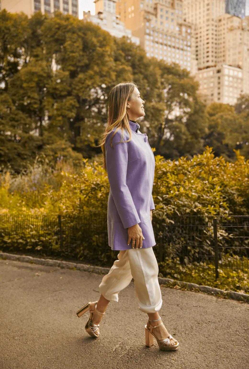 Buru x Tori Mellott Mod Coat - Brushed Lilac crisp tone