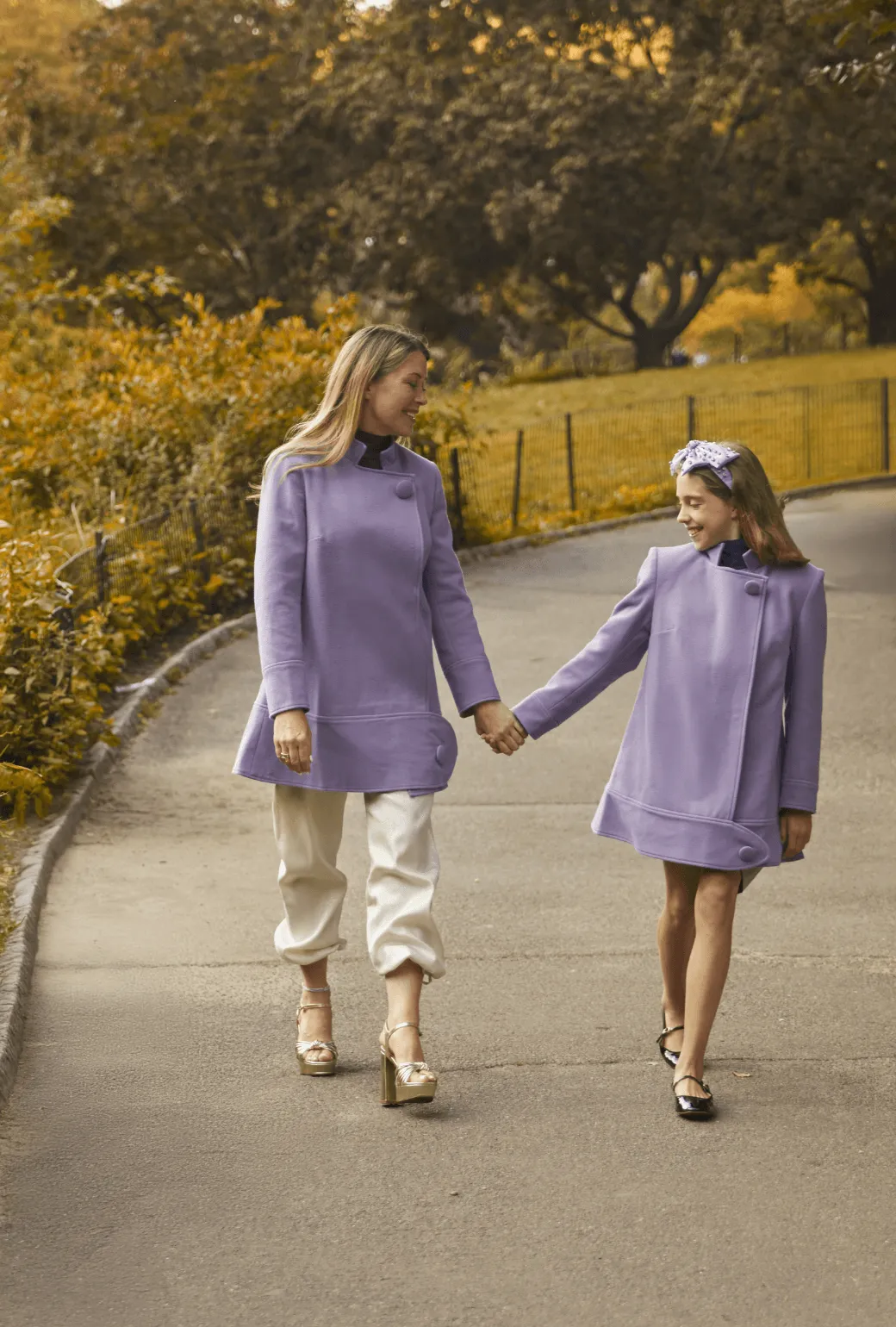 Buru x Tori Mellott Mod Coat - Brushed Lilac flexible look