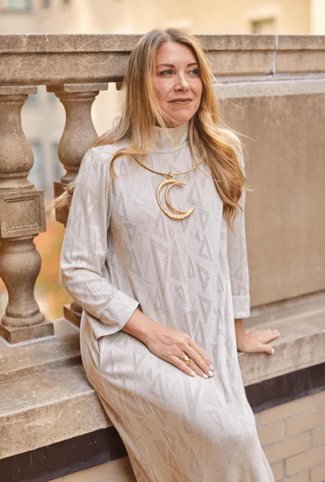 Buru x Tori Mellott - Mod Kaftan - Shimmer Knit mood wear