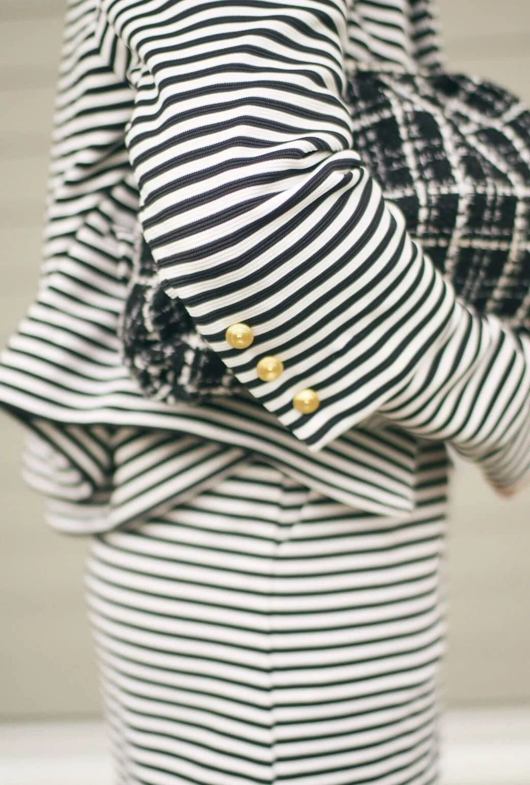 BURU x Val Knit Blazer - Stripe Knit smooth build