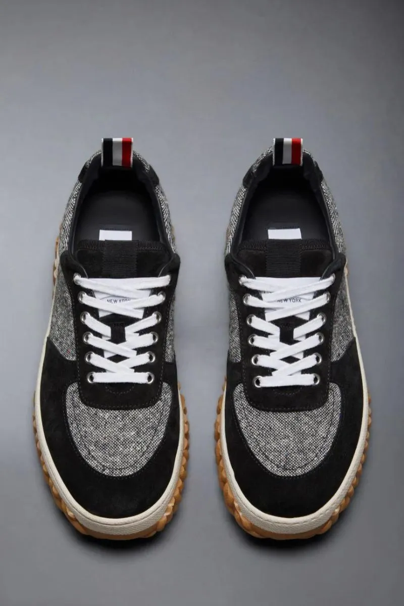 Cable Knit Sole Letterman Trainer shock reduction