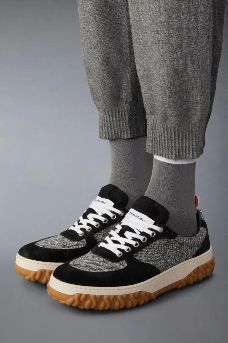 Cable Knit Sole Letterman Trainer full use