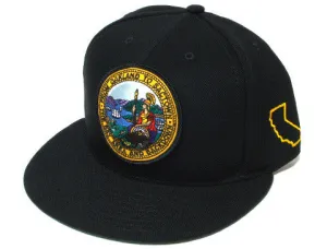 Cali State Seal Snapback Cap Black no stress