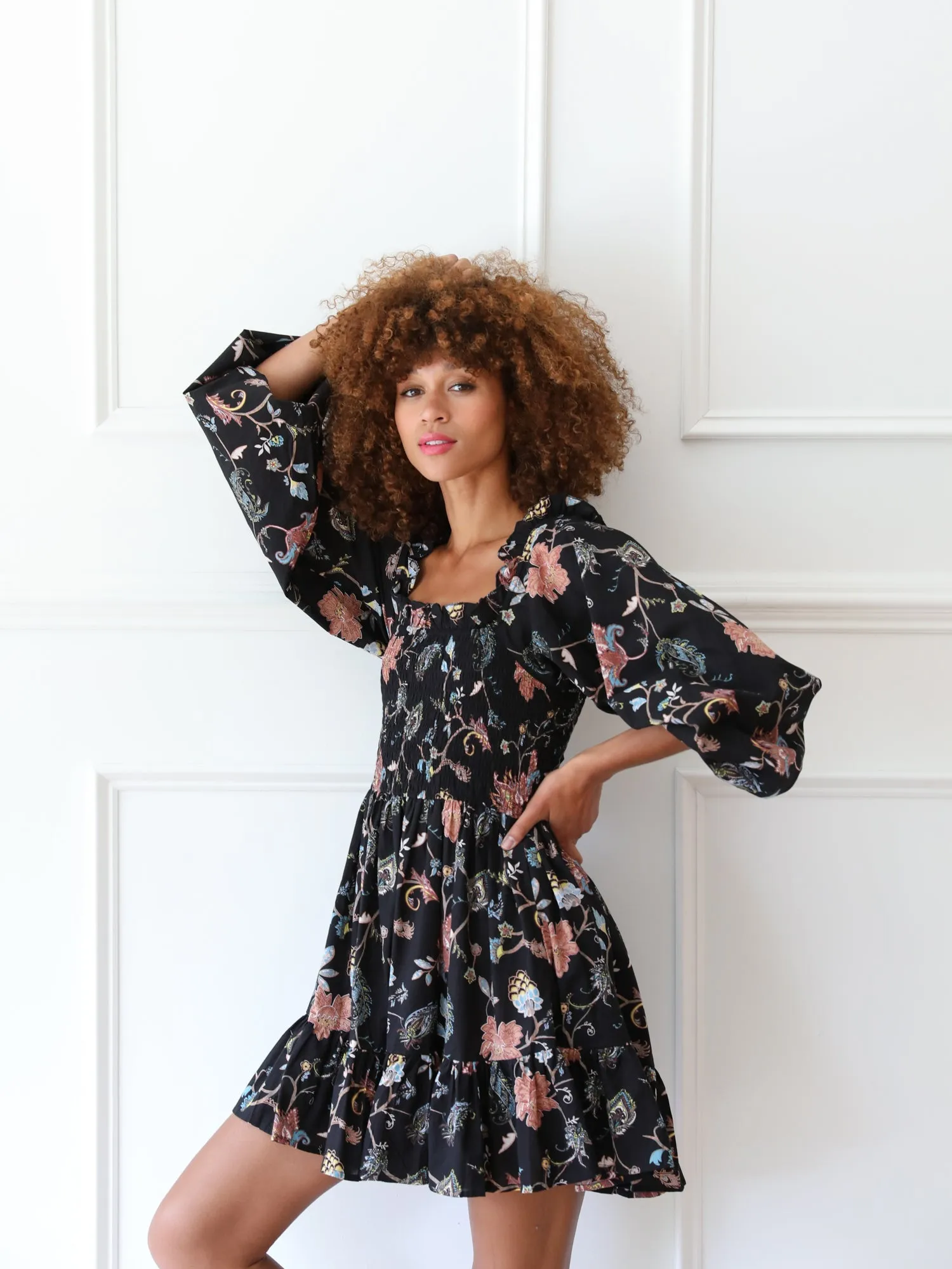 Calista Dress in St Germain tropical feel