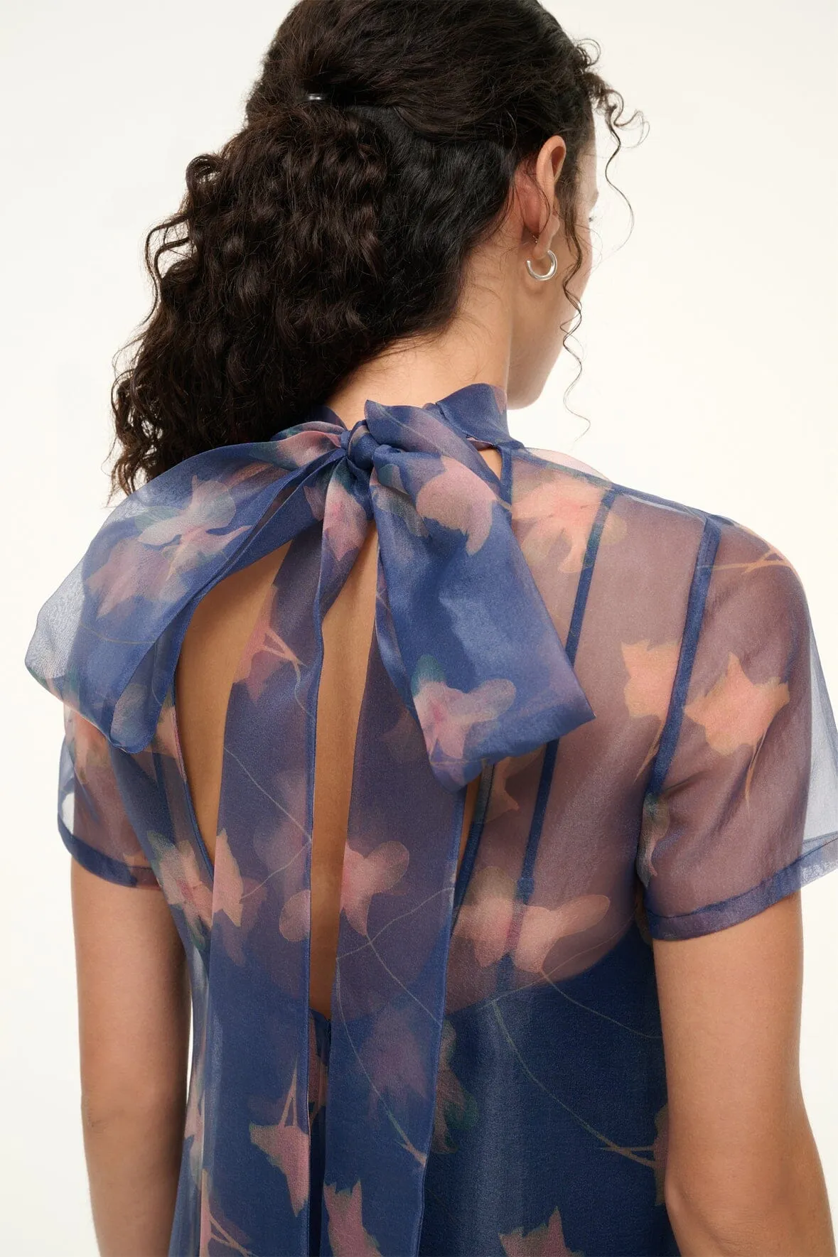 CALLUNA DRESS | BOTANICAL NAVY brunch look