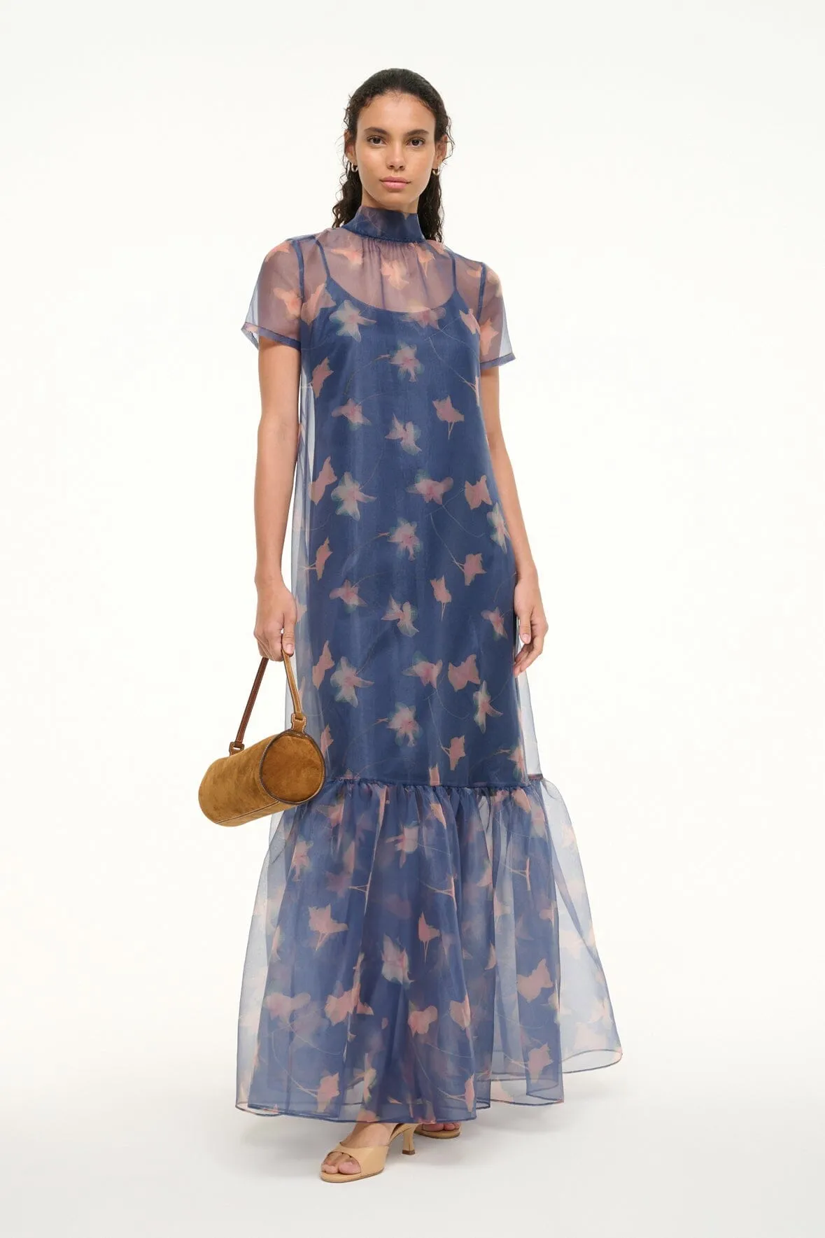 CALLUNA DRESS | BOTANICAL NAVY mix tone