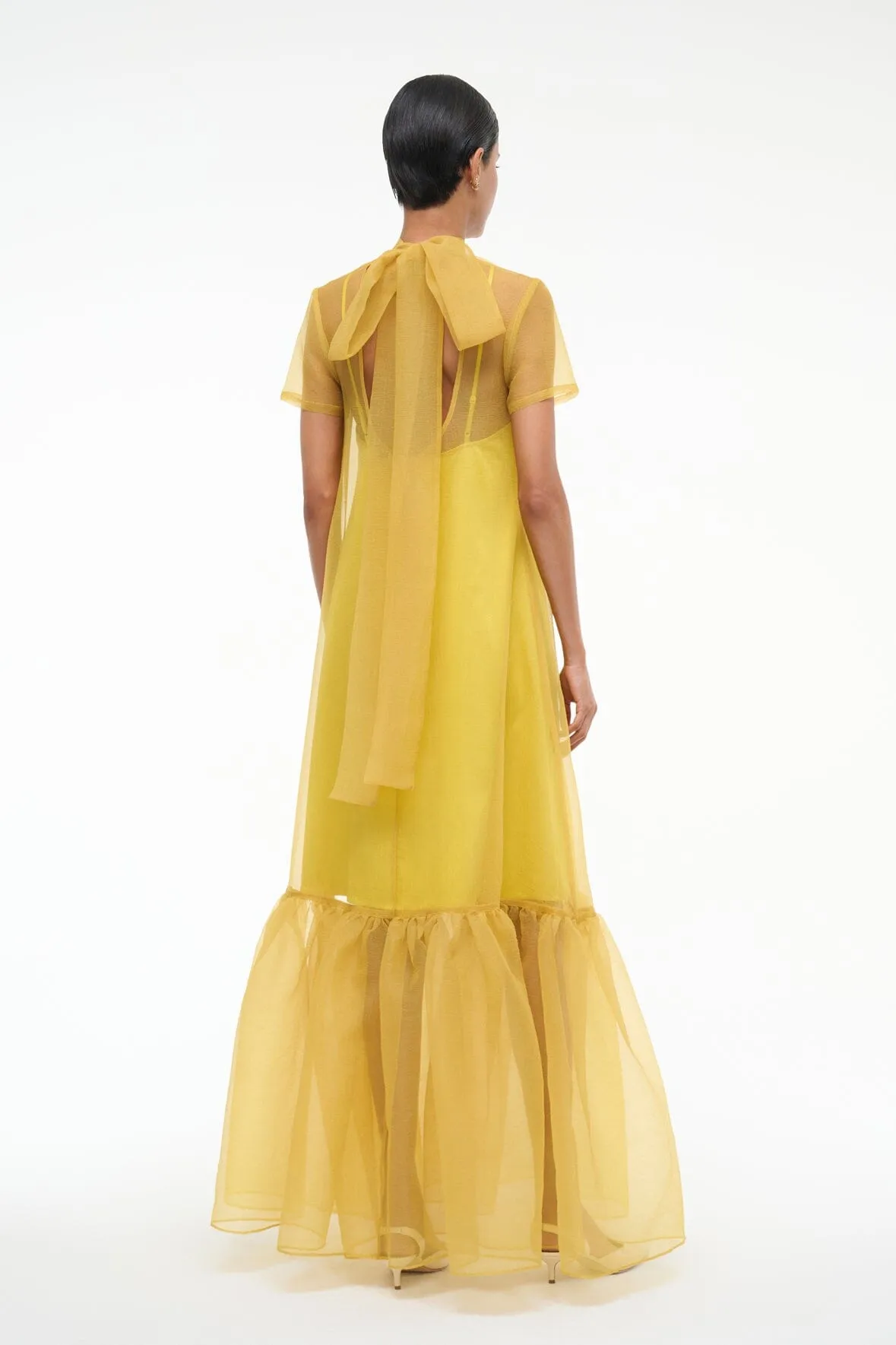 CALLUNA DRESS | CHARTREUSE luxury ease