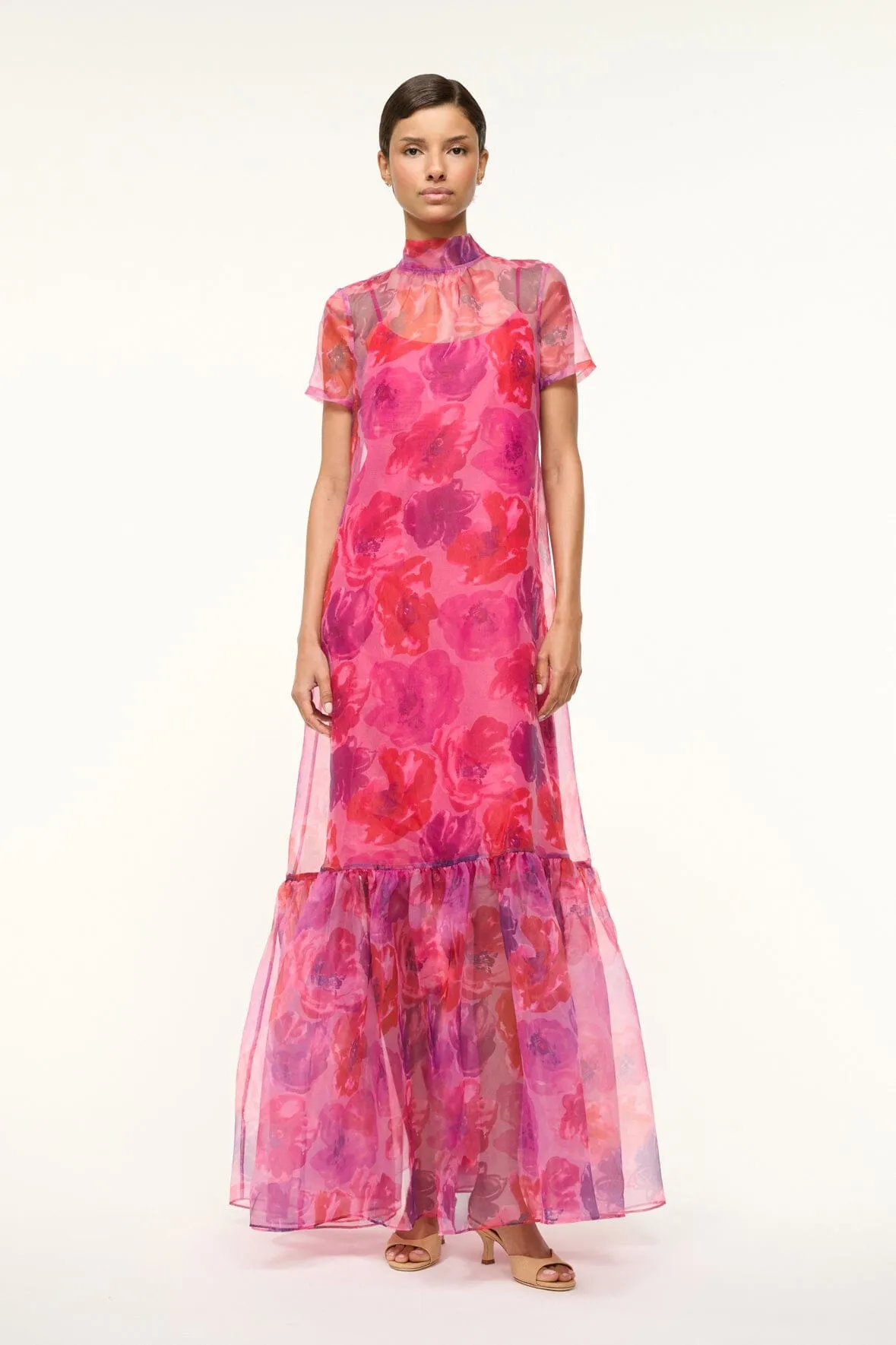 CALLUNA DRESS | MAGENTA PAINTED FLORAL summer outfit