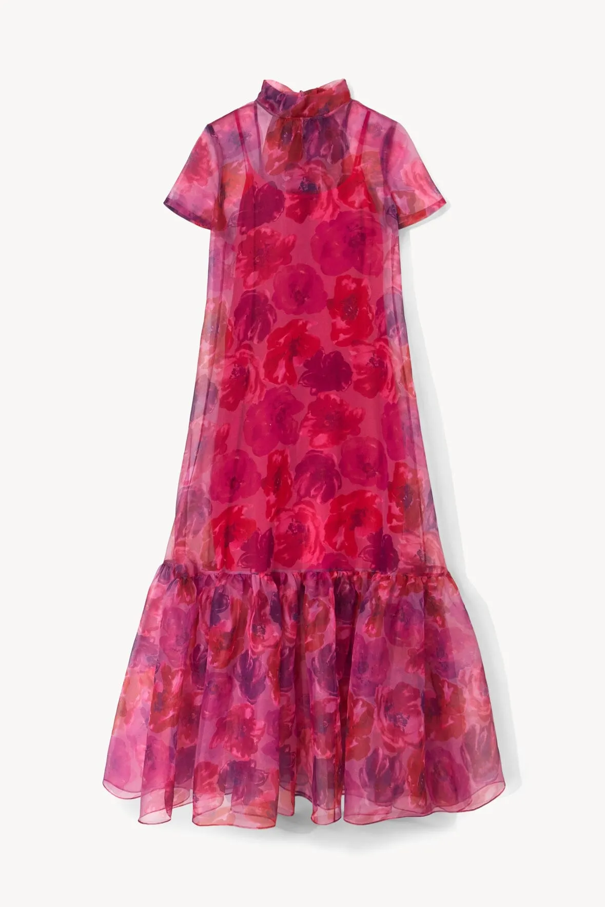 CALLUNA DRESS | MAGENTA PAINTED FLORAL romantic mood