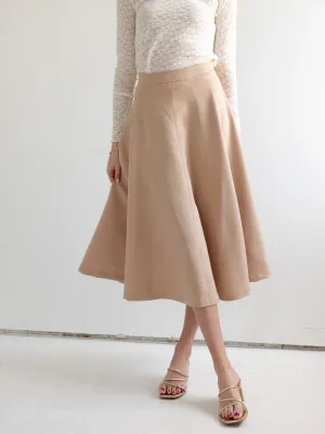Camel Midi Skirt culture speak