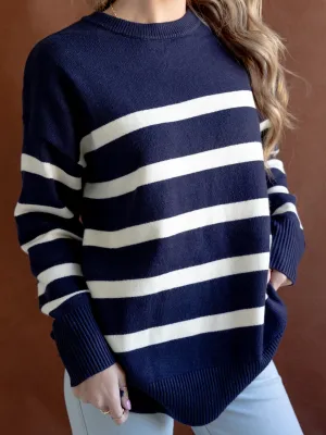 Cape Stripe Knit Navy Urban Edge