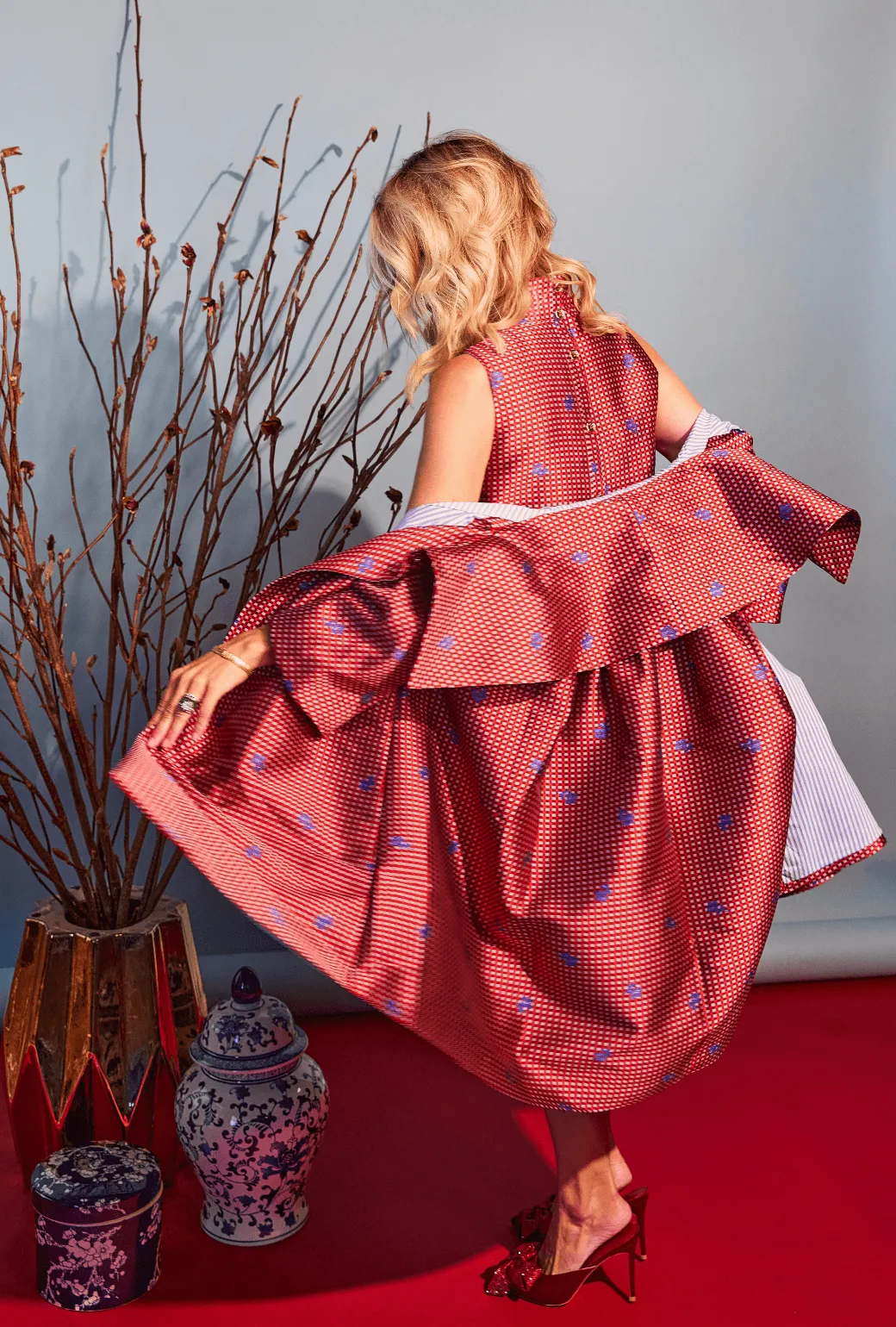 Car Coat - Gingham et Rose bold explorer