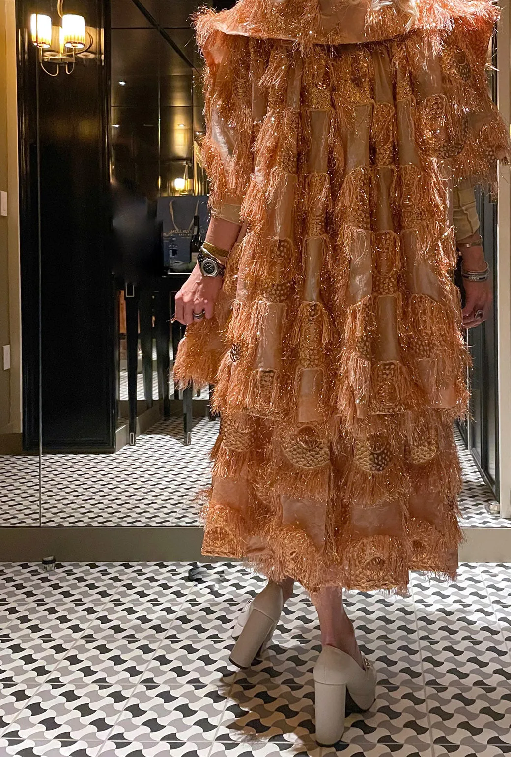 Car Coat - Rose Gold Eyelash bold flow