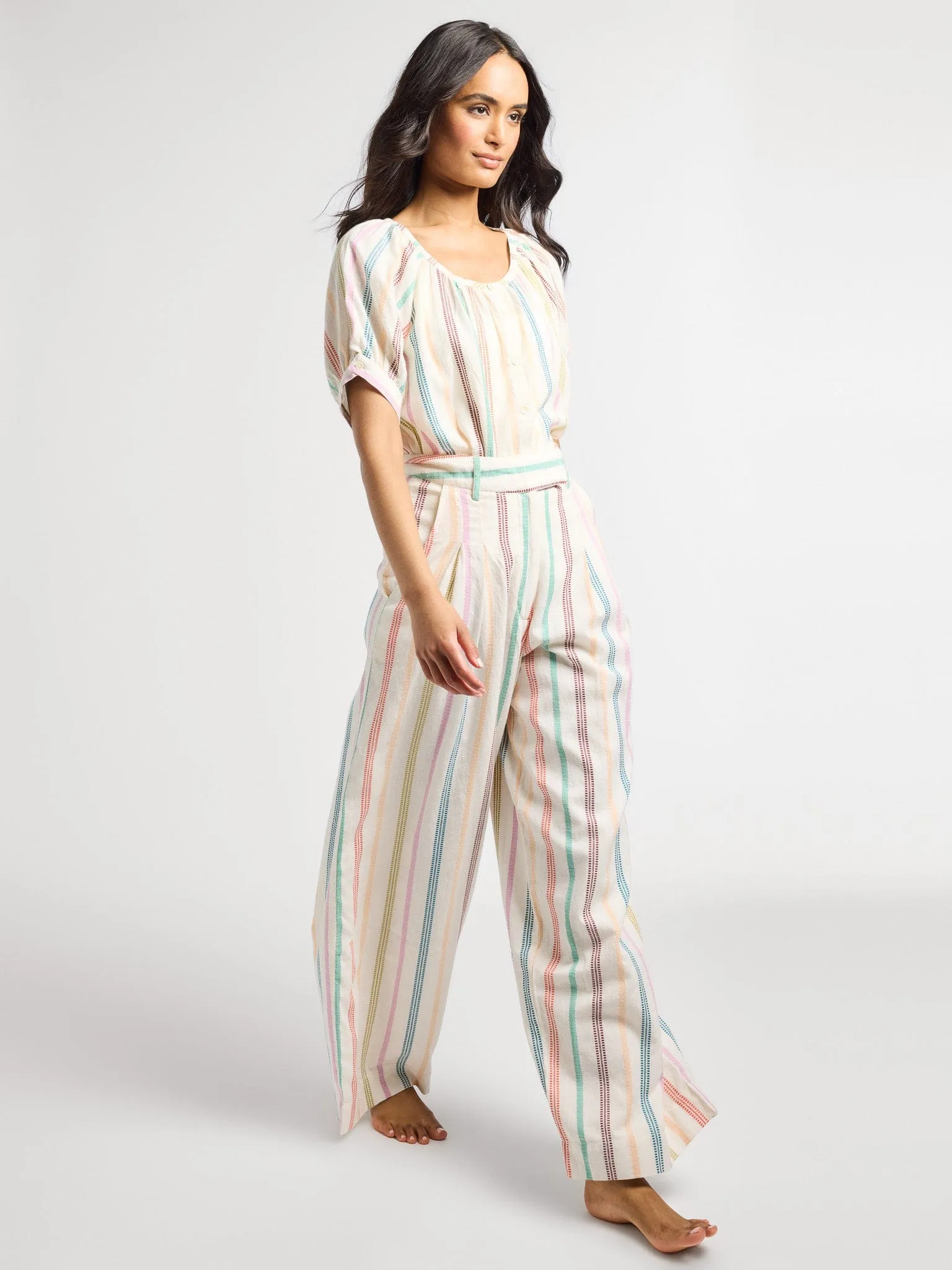 Cara Pant in Mallorca Stripe cultural inspiration