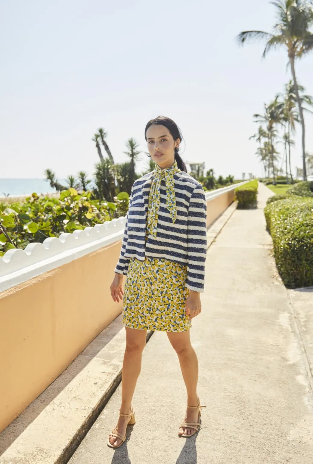 Cardigan Blazer - Navy Rope sleek build