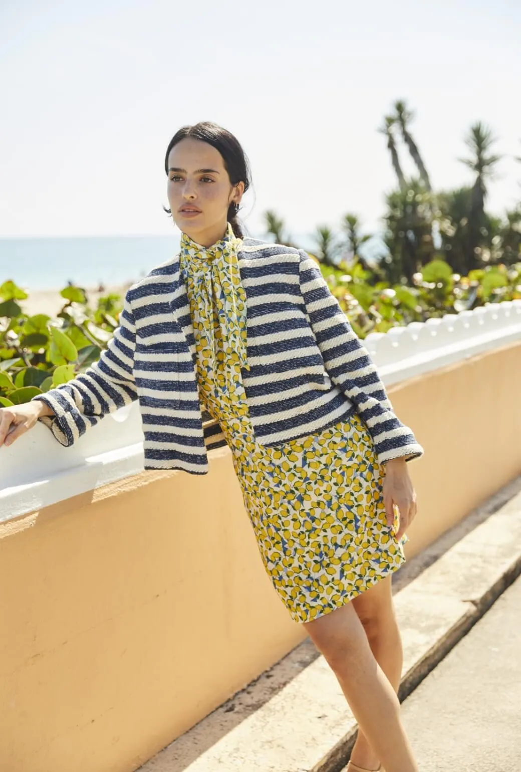Cardigan Blazer - Navy Rope storm ready