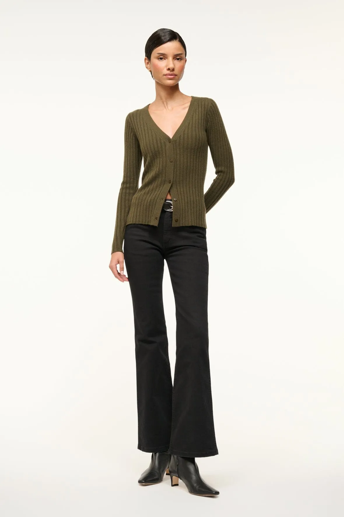 CARGO CASHMERE SWEATER | DARK OLIVE Urban Look