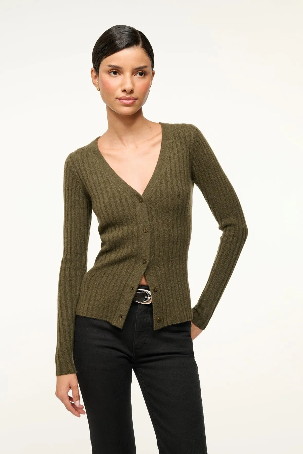 CARGO CASHMERE SWEATER | DARK OLIVE All Season