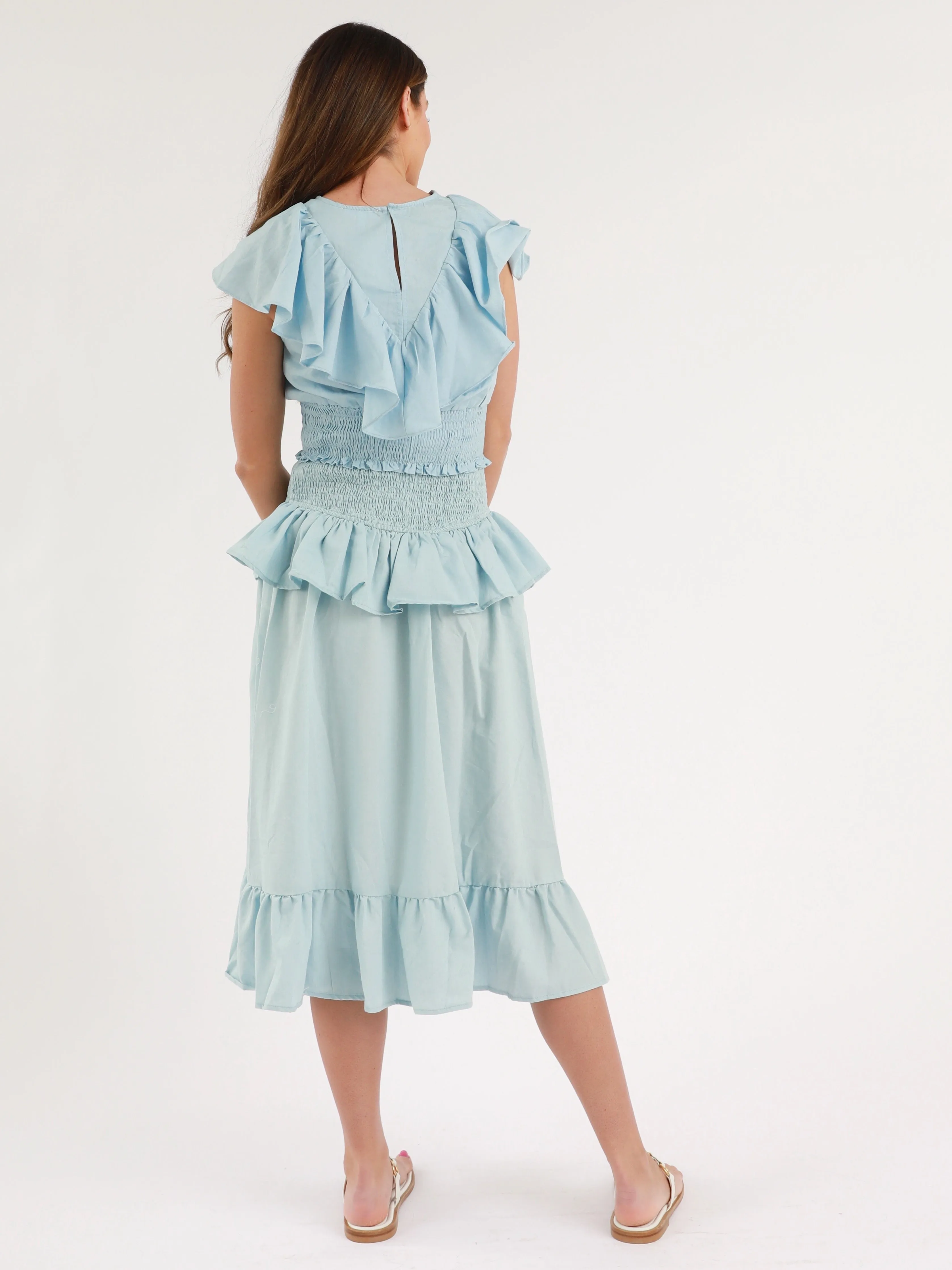 Carla Skirt In Denim Blue business dinner