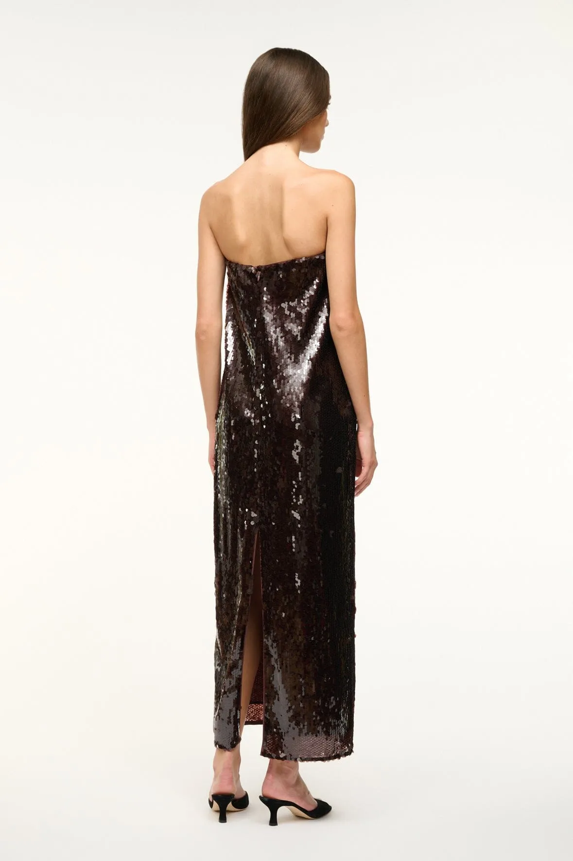 CASEY DRESS | BRONZE mix tone
